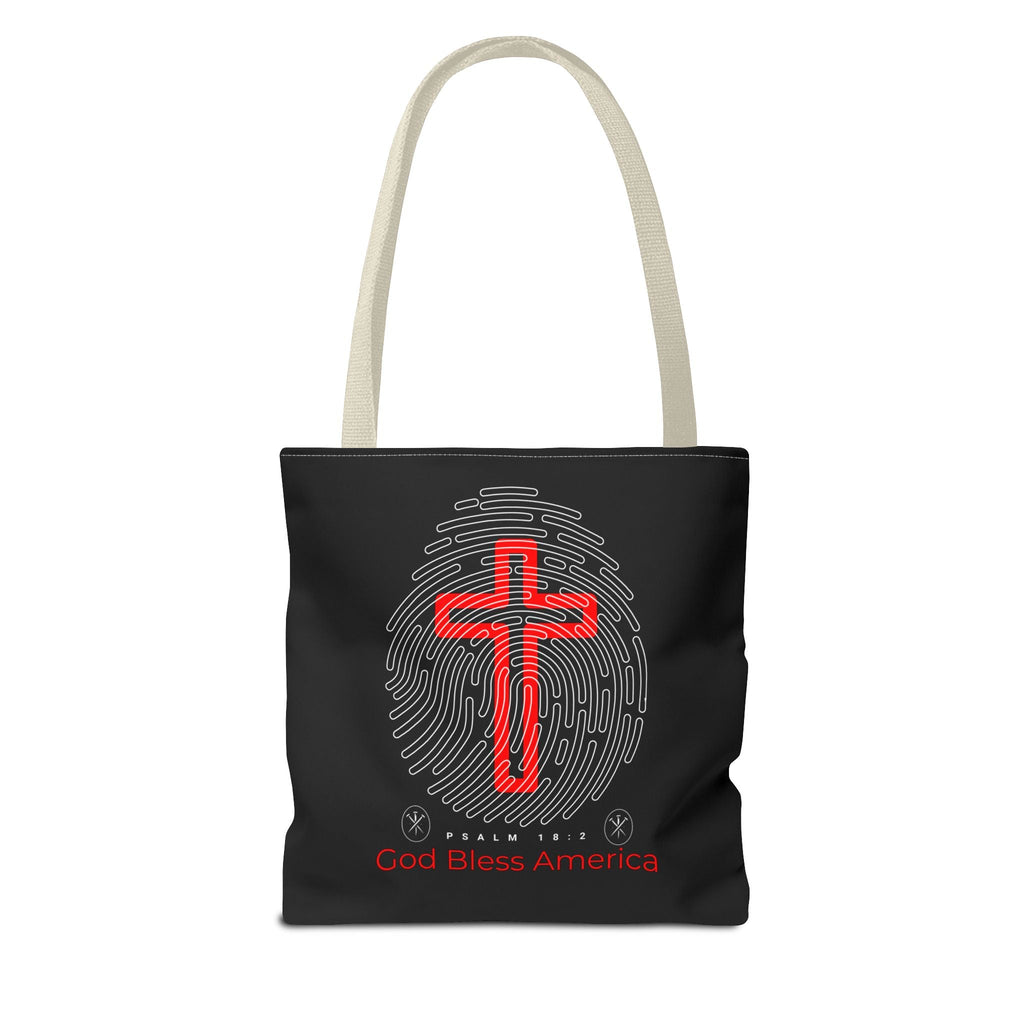 Faith - Inspired Tote Bag, Cross Design, God Bless America, Christian Gift, Spiritual Tote, Everyday Use, Religious Shopper | Bags – GodSpeed Threads
