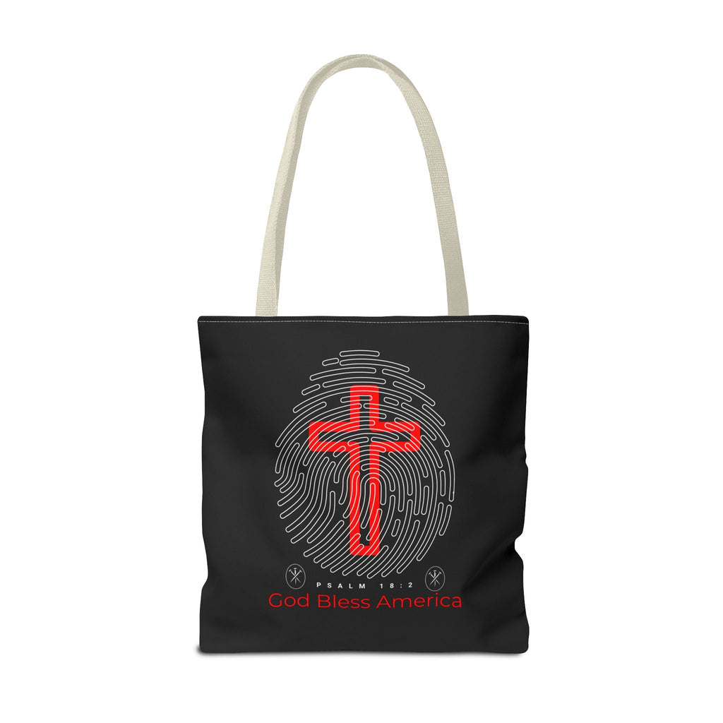 Faith - Inspired Tote Bag, Cross Design, God Bless America, Christian Gift, Spiritual Tote, Everyday Use, Religious Shopper | Bags – GodSpeed Threads