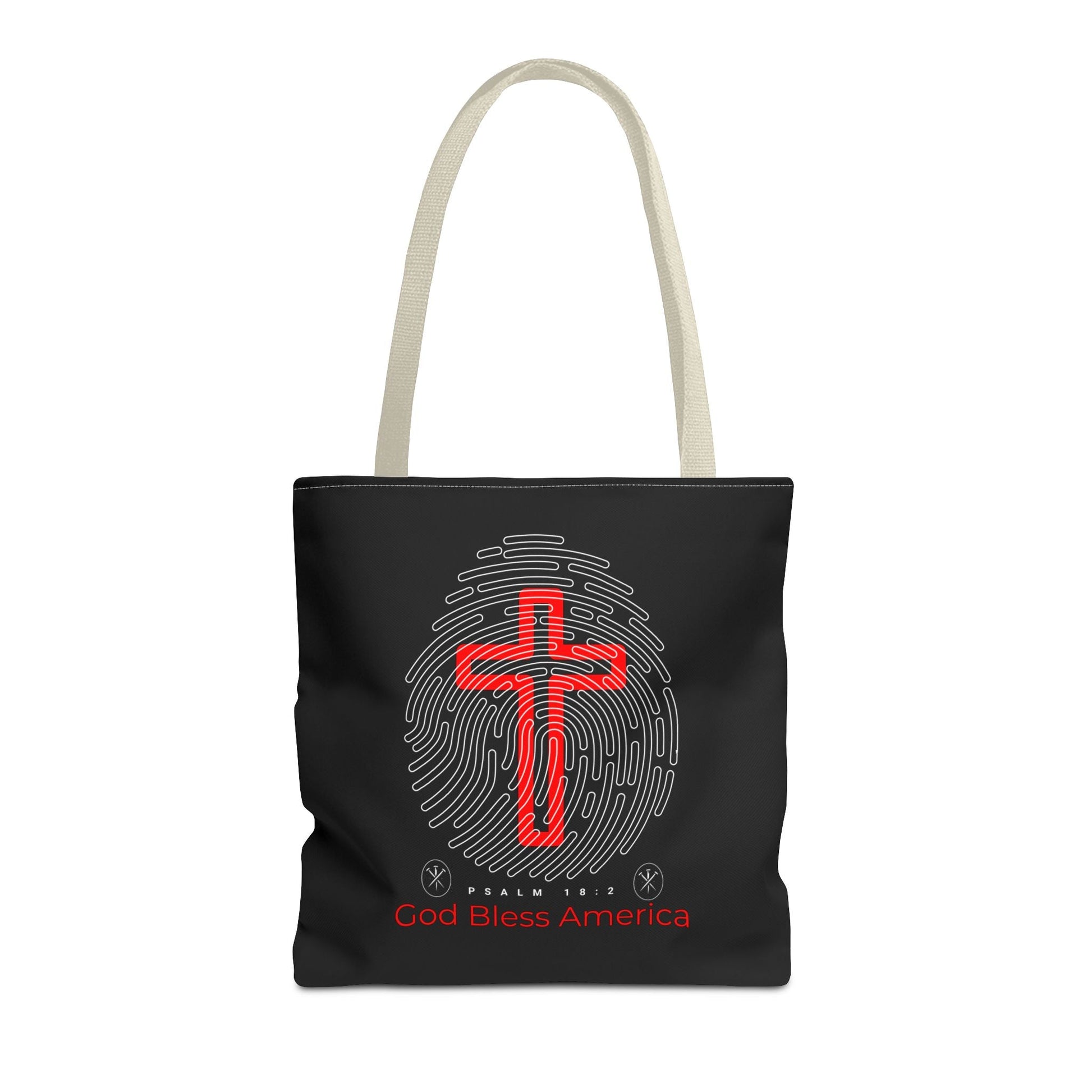Faith - Inspired Tote Bag, Cross Design, God Bless America, Christian Gift, Spiritual Tote, Everyday Use, Religious Shopper | Bags – GodSpeed Threads