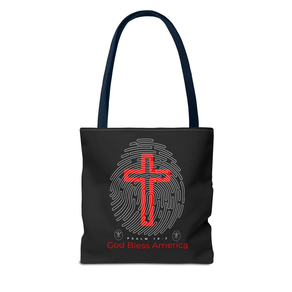 Faith - Inspired Tote Bag, Cross Design, God Bless America, Christian Gift, Spiritual Tote, Everyday Use, Religious Shopper | Bags – GodSpeed Threads