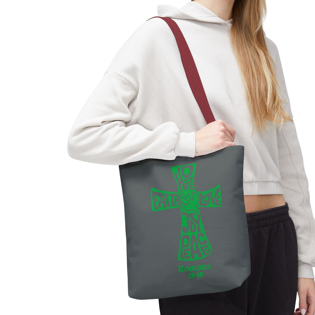 Faith - Inspired Tote Bag, Motivational Cross Design, Spiritual Gift, Everyday Use, Eco - Friendly Fashion, Religious Accessories | Bags – GodSpeed Threads
