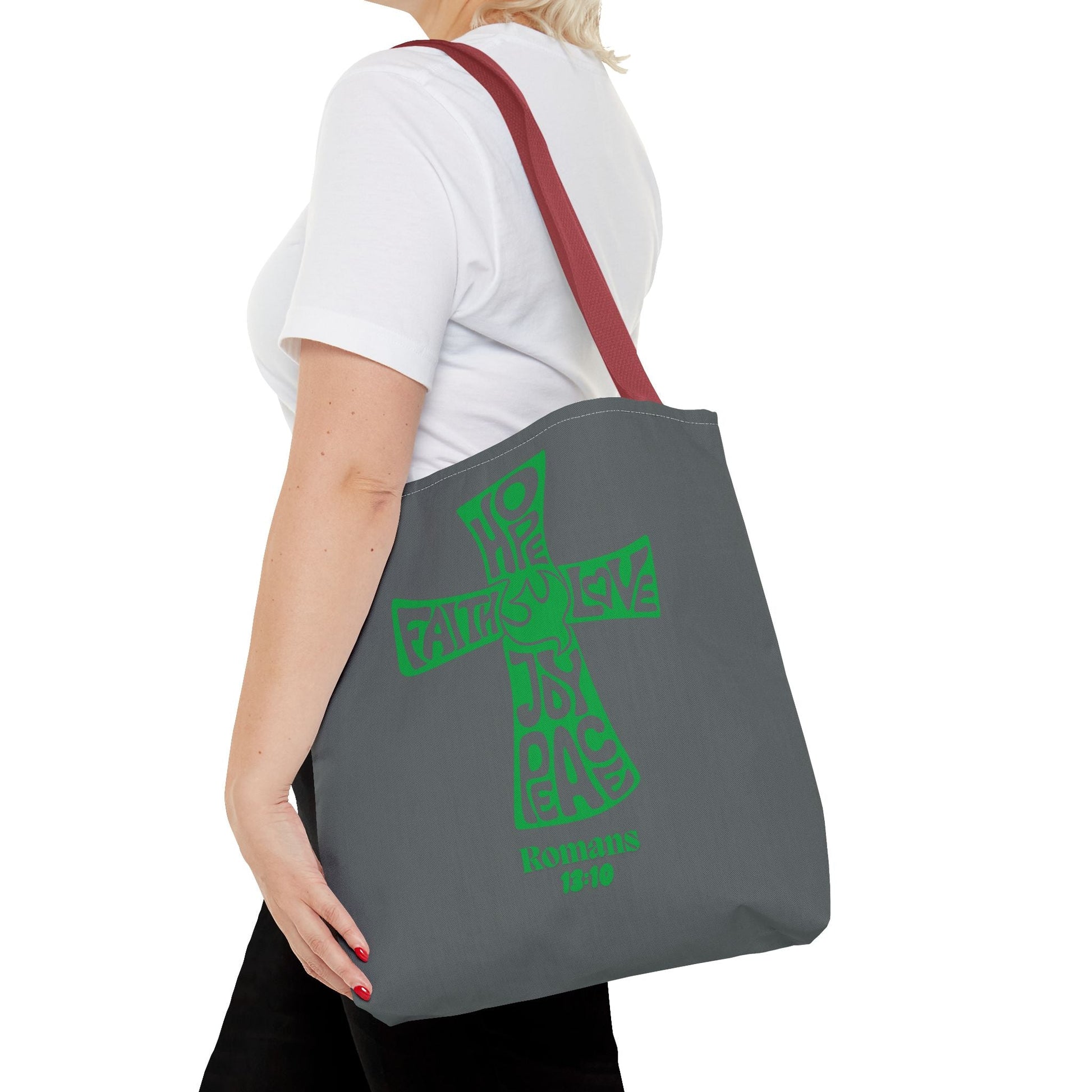 Faith - Inspired Tote Bag, Motivational Cross Design, Spiritual Gift, Everyday Use, Eco - Friendly Fashion, Religious Accessories | Bags – GodSpeed Threads