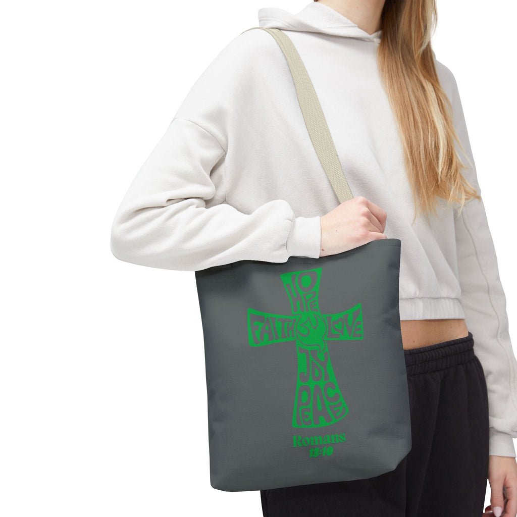 Faith - Inspired Tote Bag, Motivational Cross Design, Spiritual Gift, Everyday Use, Eco - Friendly Fashion, Religious Accessories | Bags – GodSpeed Threads