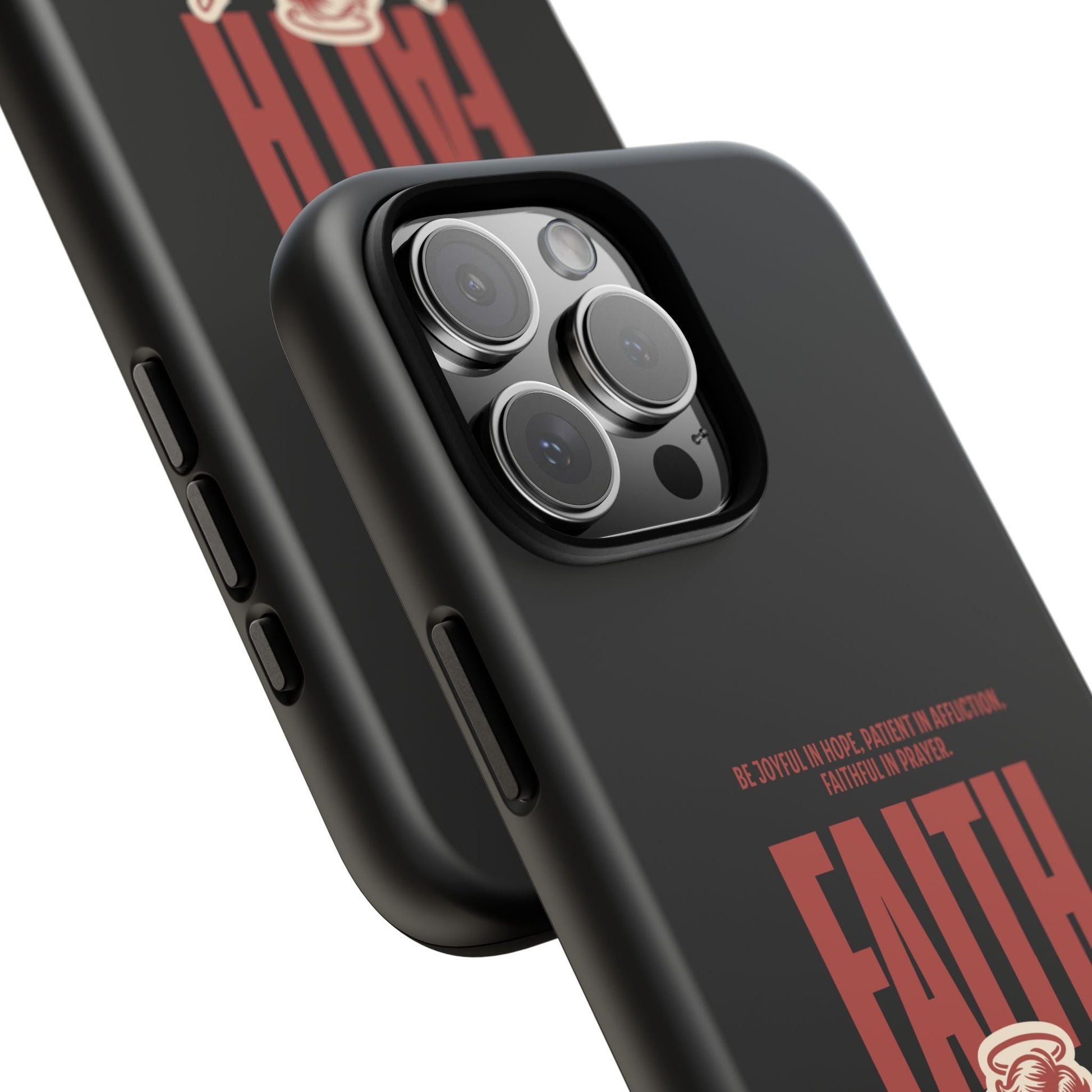 Faith - Inspired Tough Phone Case, Angel Phone Cover, Inspirational Mobile Protector, Christian Gift, Romans 12:12 Decor | Phone Case – GodSpeed Threads