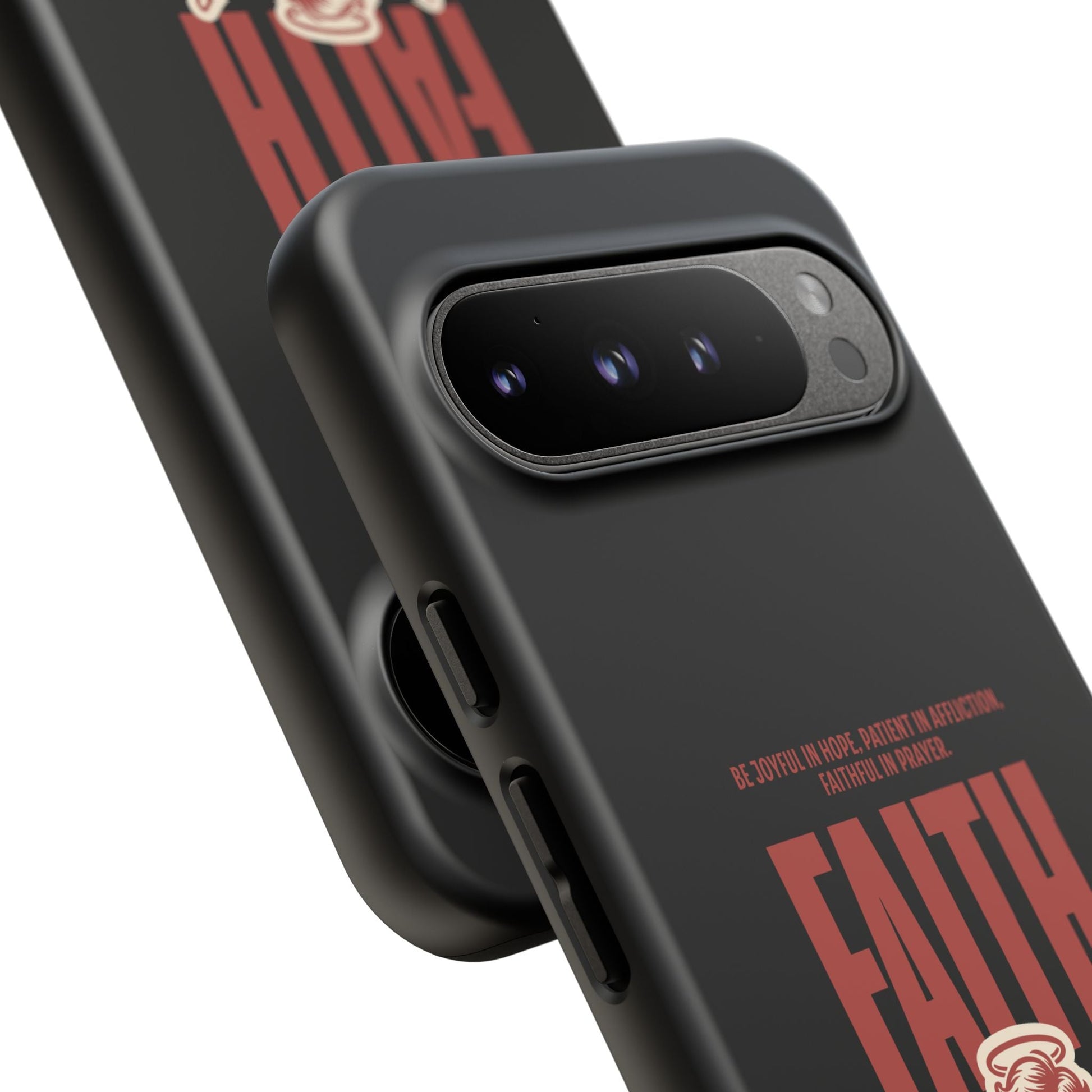 Faith - Inspired Tough Phone Case, Angel Phone Cover, Inspirational Mobile Protector, Christian Gift, Romans 12:12 Decor | Phone Case – GodSpeed Threads