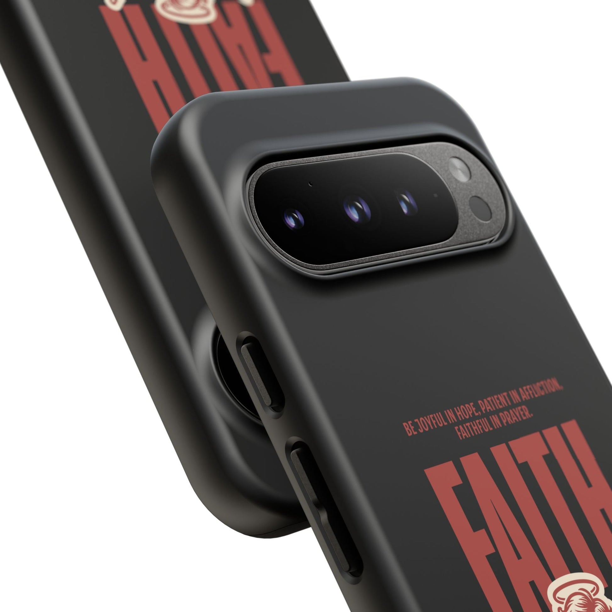 Faith - Inspired Tough Phone Case, Angel Phone Cover, Inspirational Mobile Protector, Christian Gift, Romans 12:12 Decor | Phone Case – GodSpeed Threads