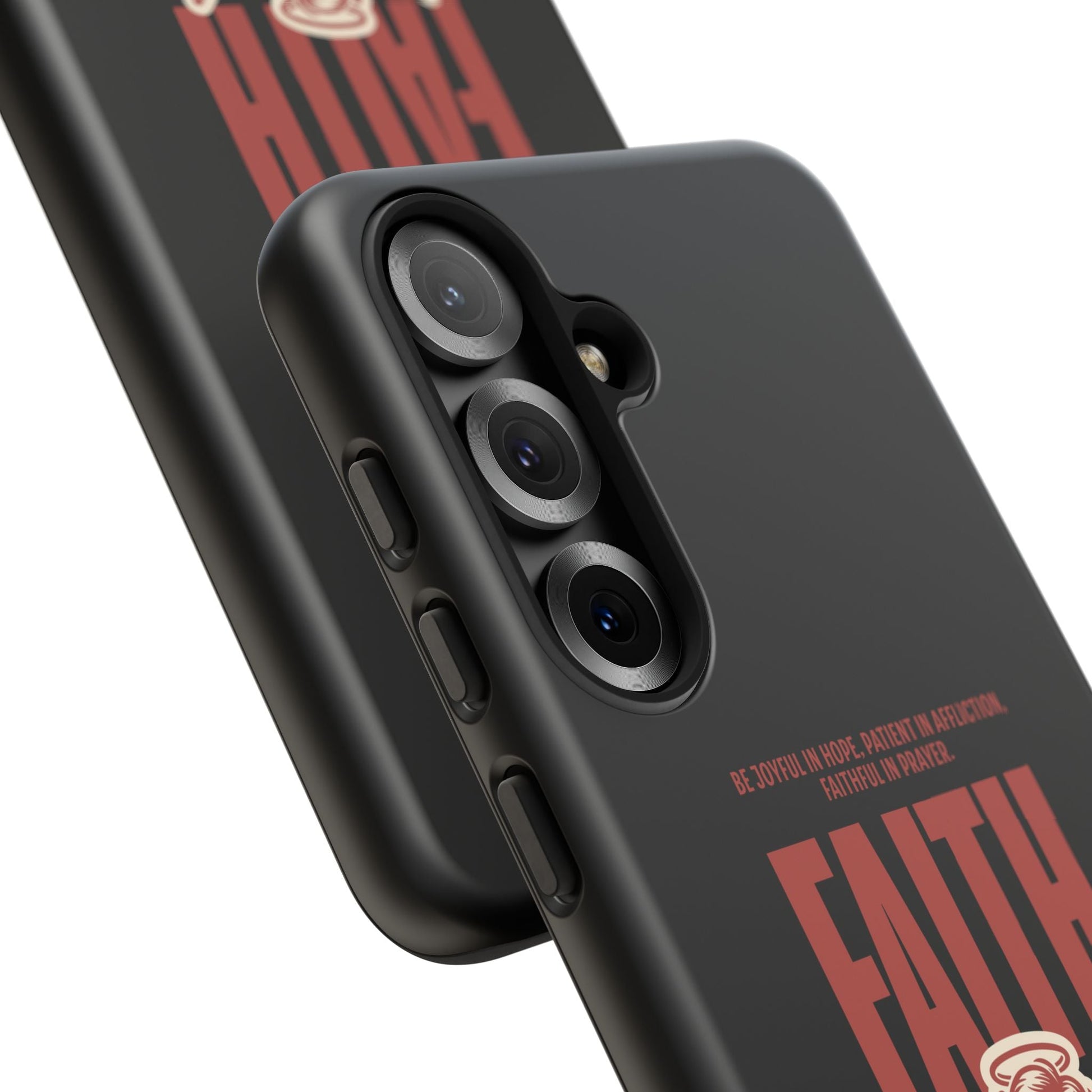 Faith - Inspired Tough Phone Case, Angel Phone Cover, Inspirational Mobile Protector, Christian Gift, Romans 12:12 Decor | Phone Case – GodSpeed Threads