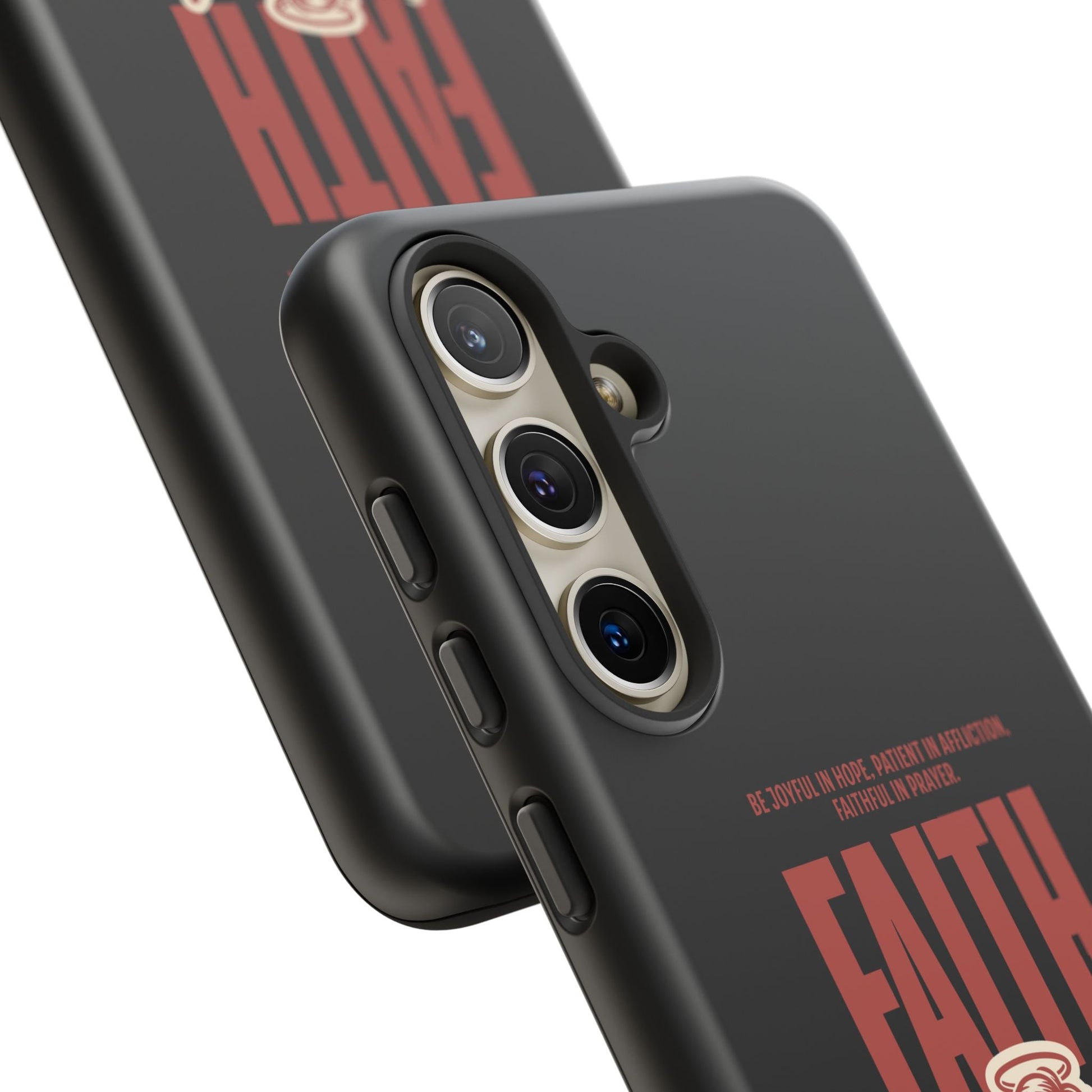 Faith - Inspired Tough Phone Case, Angel Phone Cover, Inspirational Mobile Protector, Christian Gift, Romans 12:12 Decor | Phone Case – GodSpeed Threads