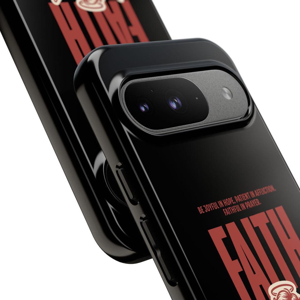Faith - Inspired Tough Phone Case, Angel Phone Cover, Inspirational Mobile Protector, Christian Gift, Romans 12:12 Decor | Phone Case – GodSpeed Threads