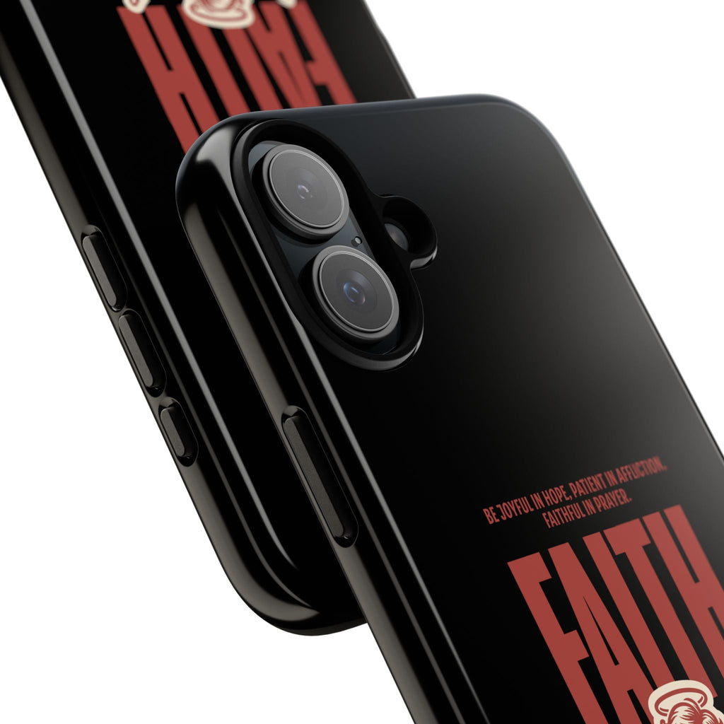 Faith - Inspired Tough Phone Case, Angel Phone Cover, Inspirational Mobile Protector, Christian Gift, Romans 12:12 Decor | Phone Case – GodSpeed Threads