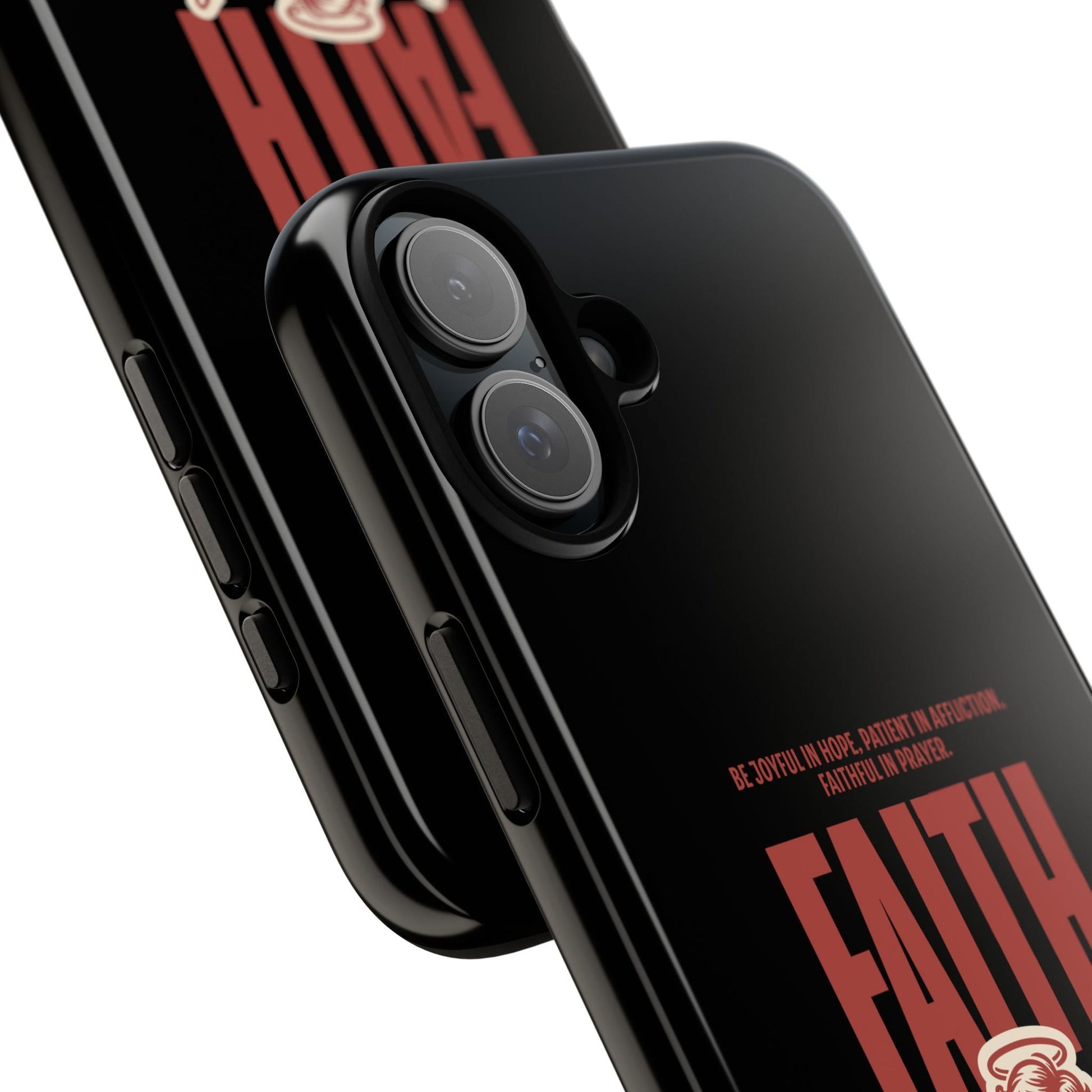 Faith - Inspired Tough Phone Case, Angel Phone Cover, Inspirational Mobile Protector, Christian Gift, Romans 12:12 Decor | Phone Case – GodSpeed Threads
