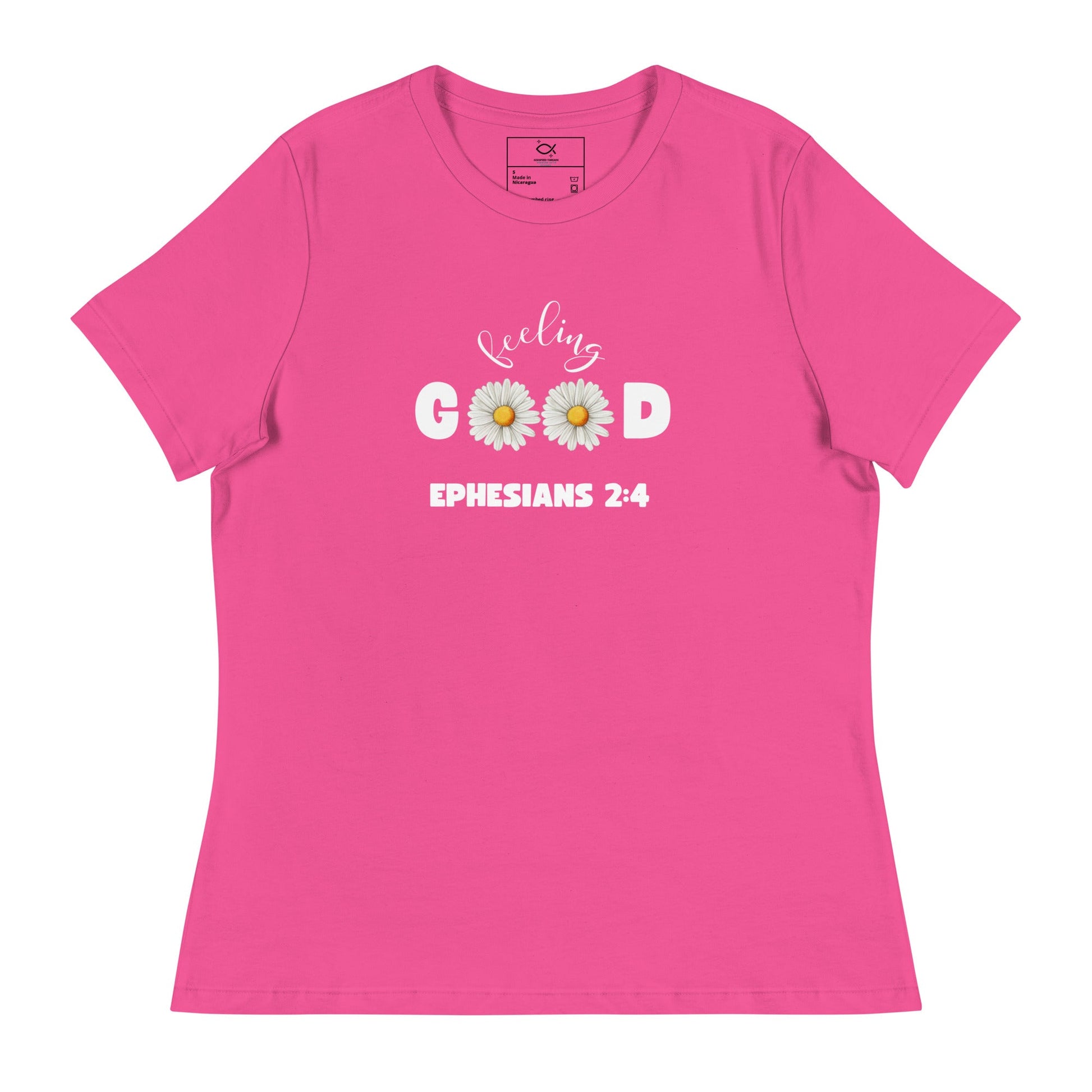 Feeling Good T-Shirt – Ephesians 2:4 Daisy Faith Design | t-shirts – GodSpeed Threads