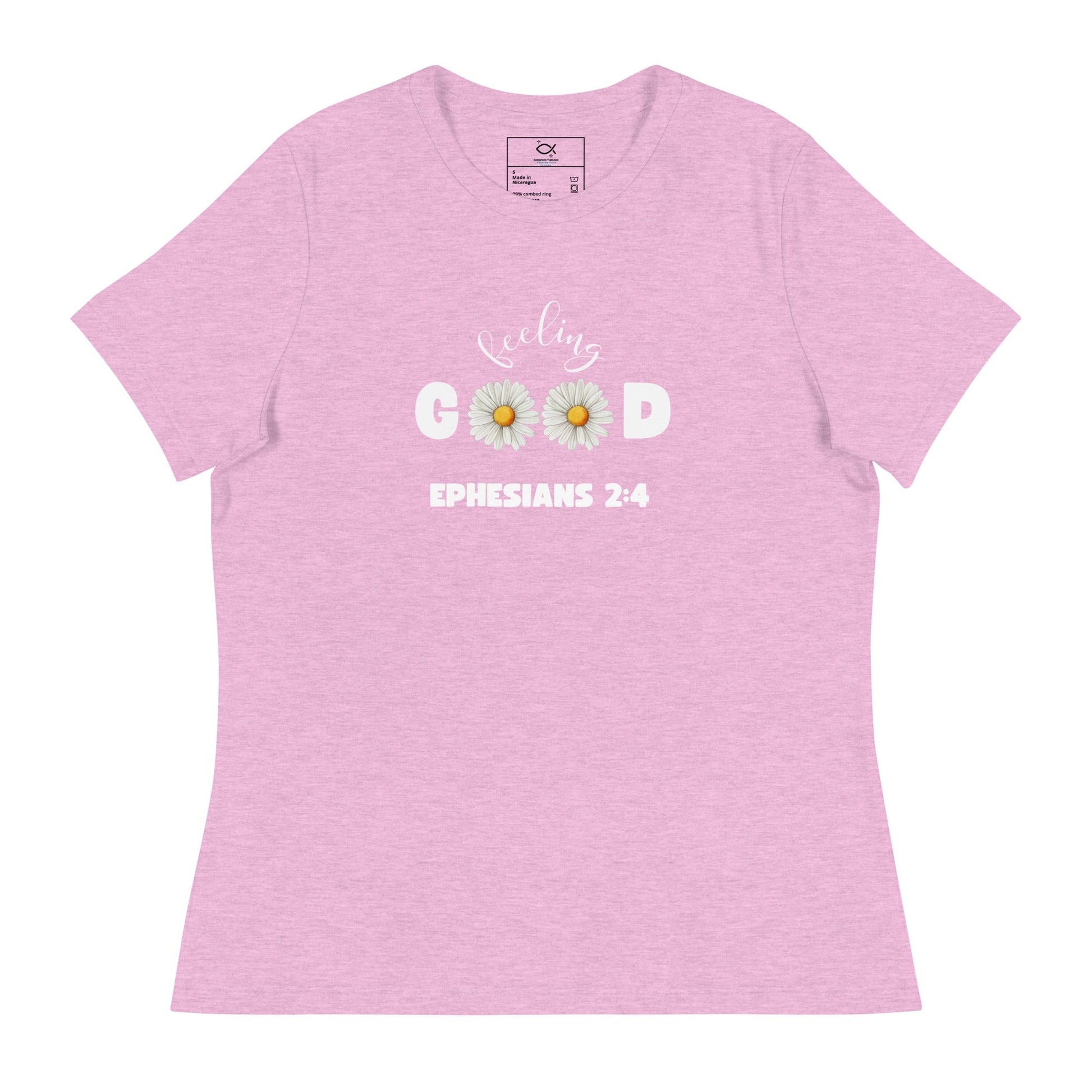 Feeling Good T-Shirt – Ephesians 2:4 Daisy Faith Design | t-shirts – GodSpeed Threads