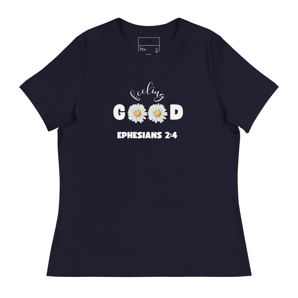 Feeling Good T-Shirt – Ephesians 2:4 Daisy Faith Design | t-shirts – GodSpeed Threads