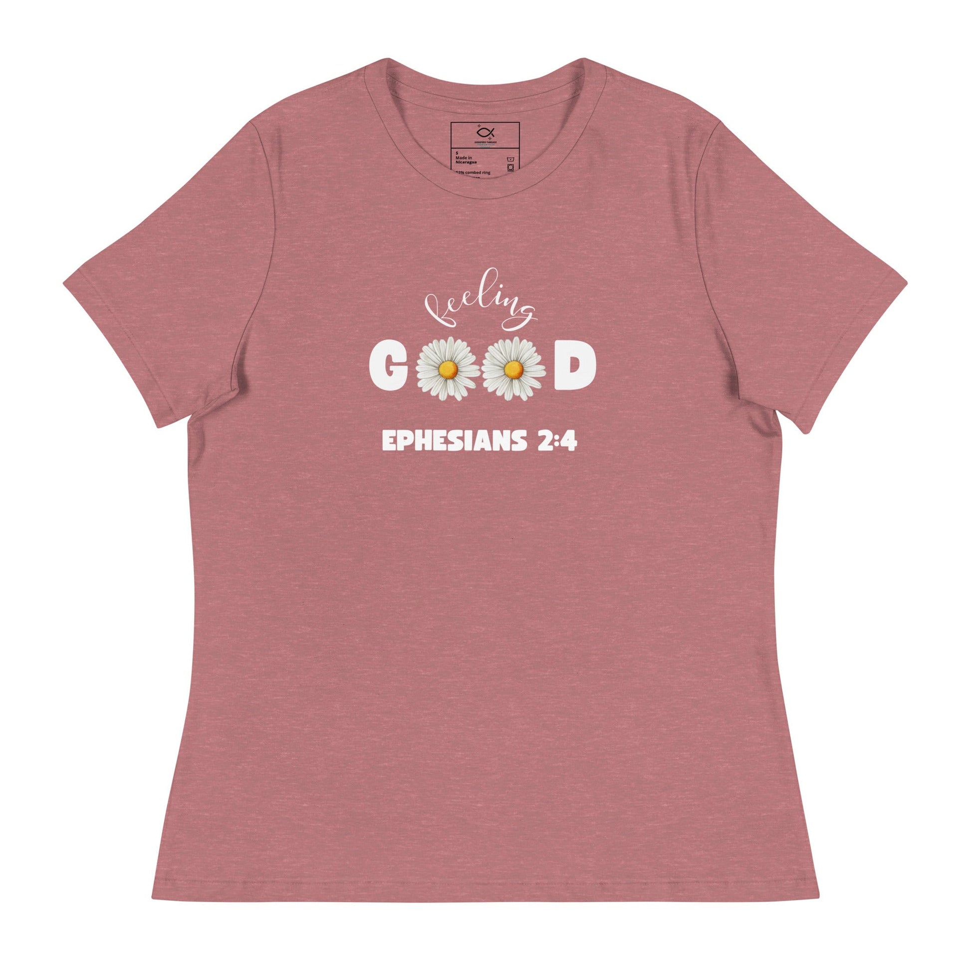 Feeling Good T-Shirt – Ephesians 2:4 Daisy Faith Design | t-shirts – GodSpeed Threads