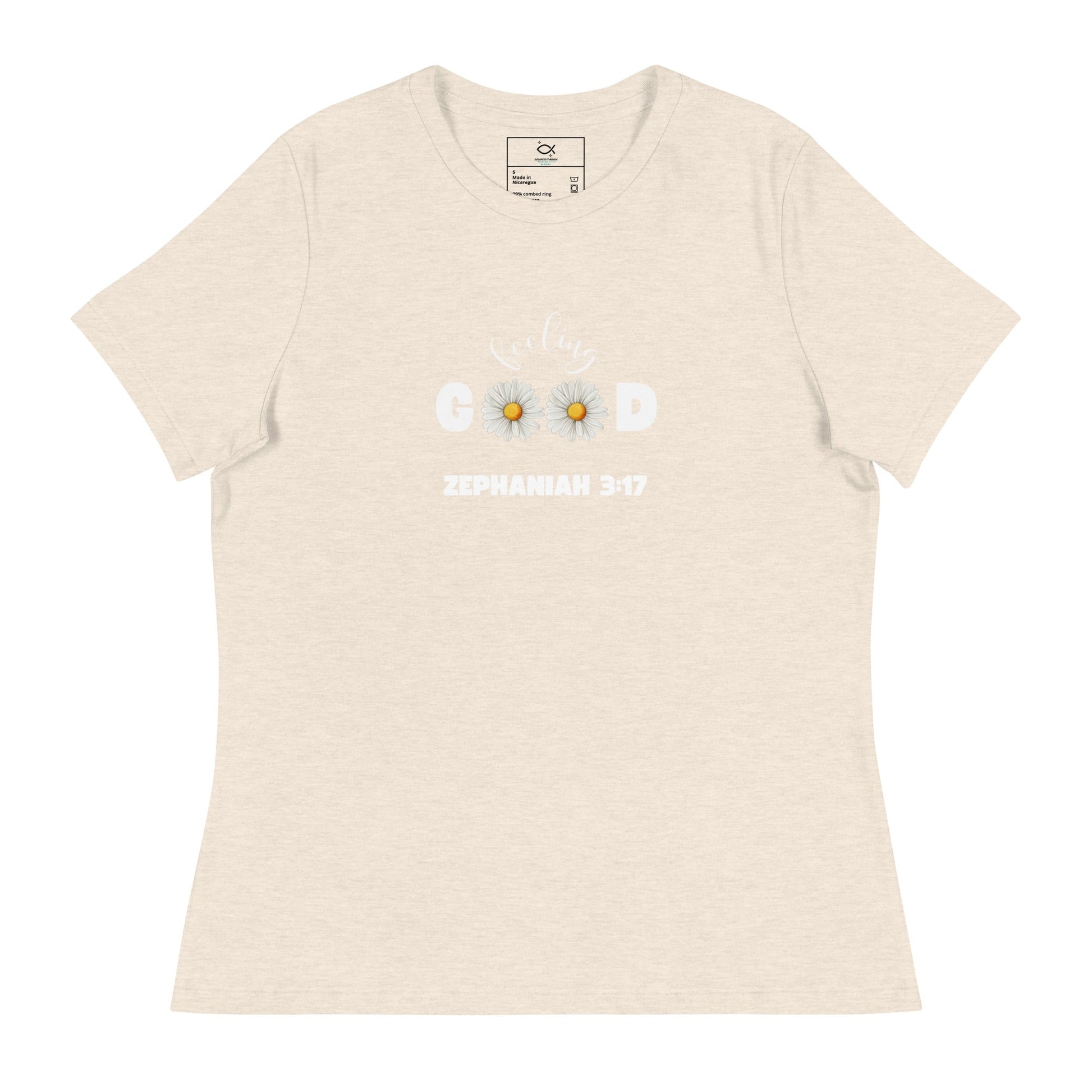 Feeling Good T-Shirt – Zephaniah 3:17 Daisy Christian Tee (Women's Fit) | – GodSpeed Threads