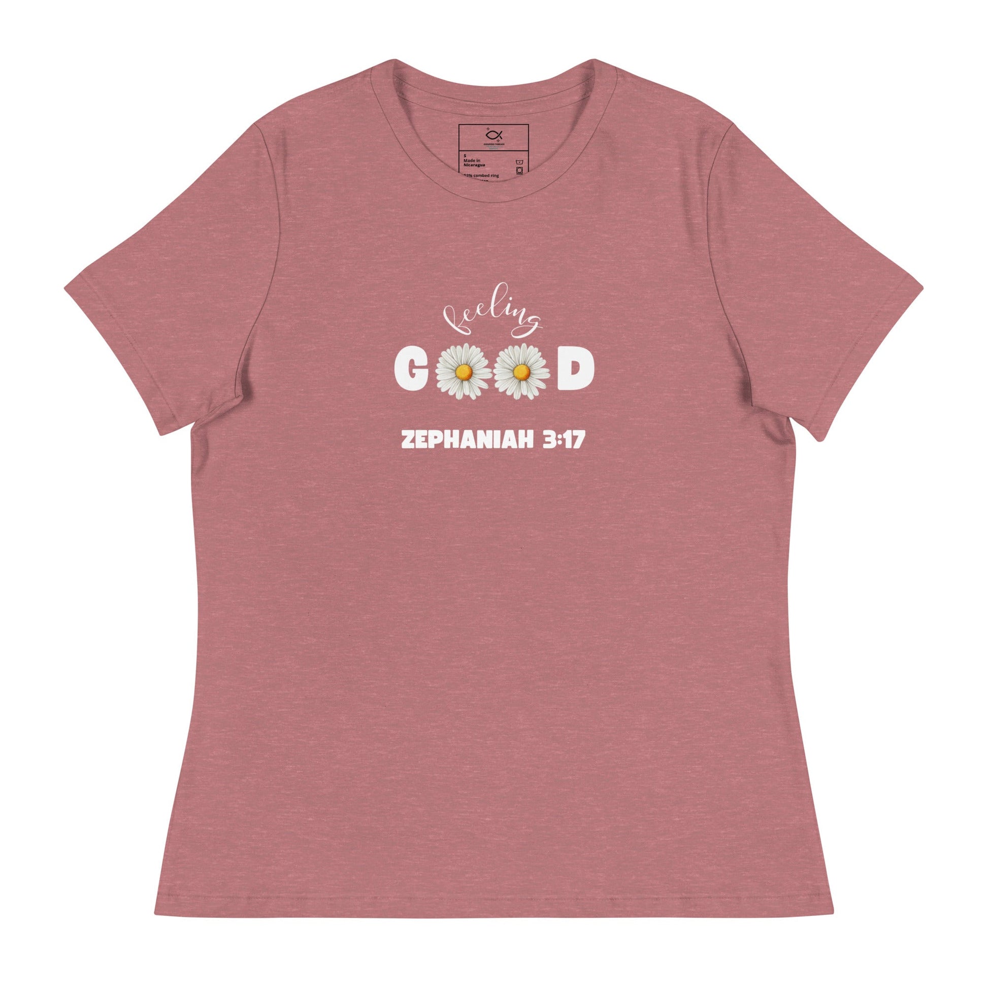 Feeling Good T-Shirt – Zephaniah 3:17 Daisy Christian Tee (Women's Fit) | – GodSpeed Threads