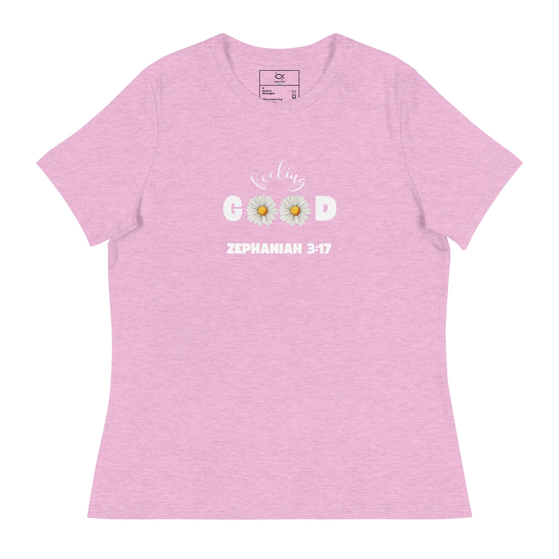 Feeling Good T-Shirt – Zephaniah 3:17 Daisy Christian Tee (Women's Fit) | – GodSpeed Threads