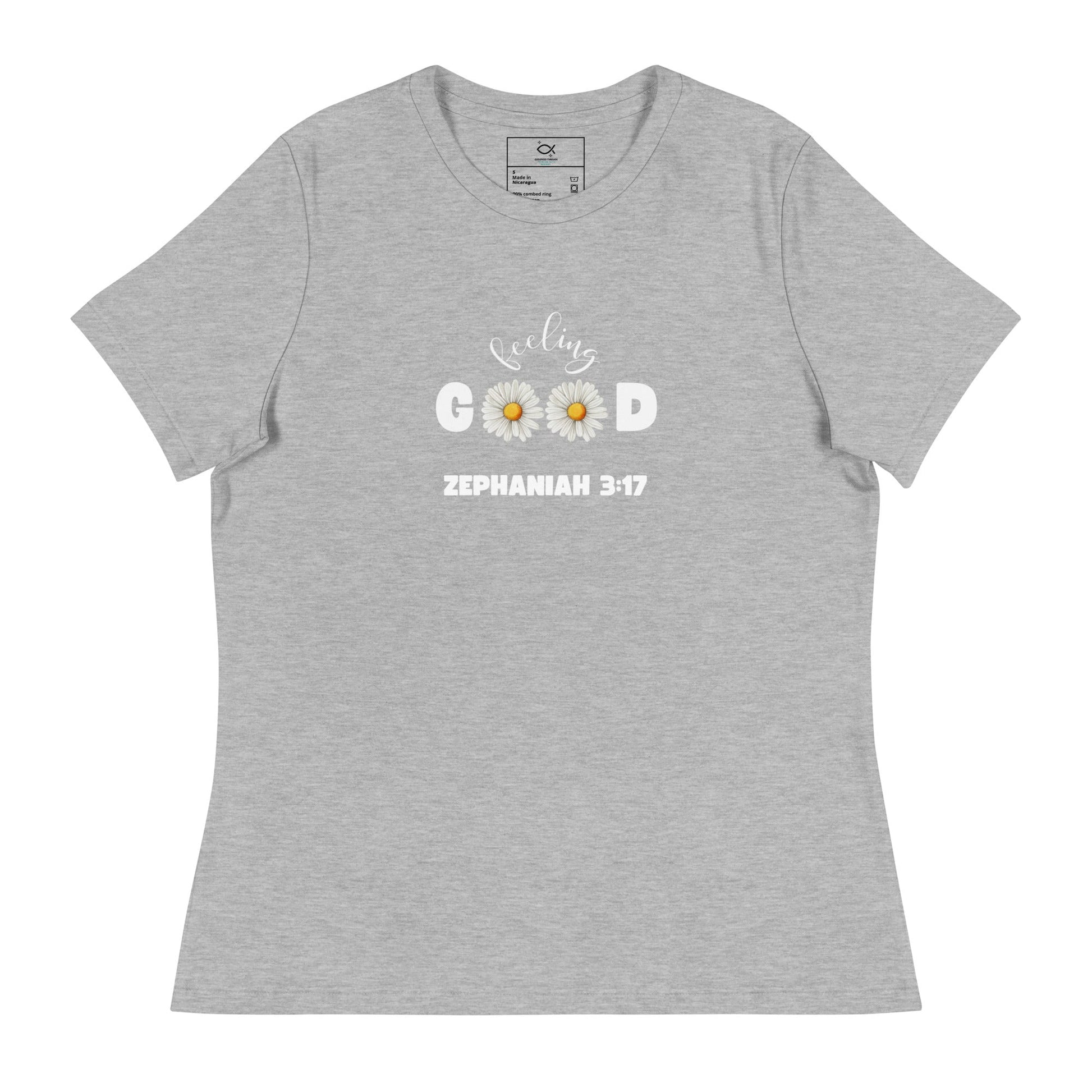 Feeling Good T-Shirt – Zephaniah 3:17 Daisy Christian Tee (Women's Fit) | – GodSpeed Threads