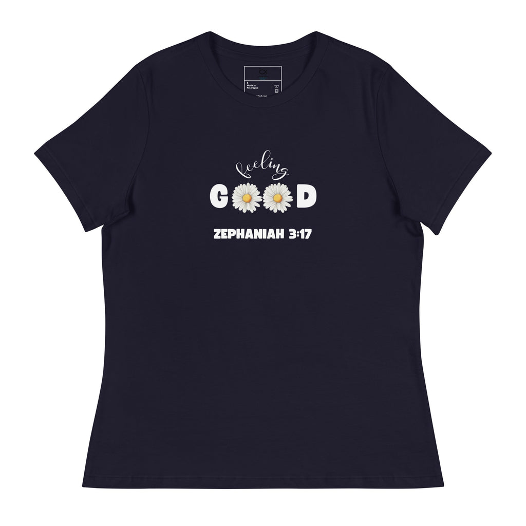 Feeling Good T-Shirt – Zephaniah 3:17 Daisy Christian Tee (Women's Fit) | – GodSpeed Threads