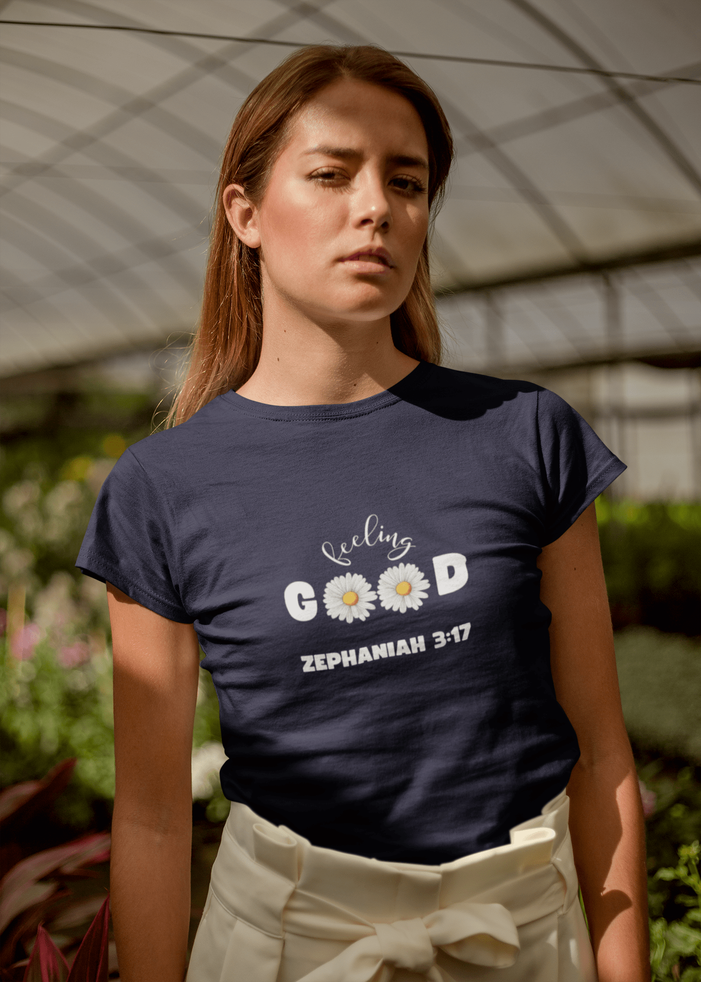 Feeling Good T-Shirt – Zephaniah 3:17 Daisy Christian Tee (Women's Fit) | – GodSpeed Threads