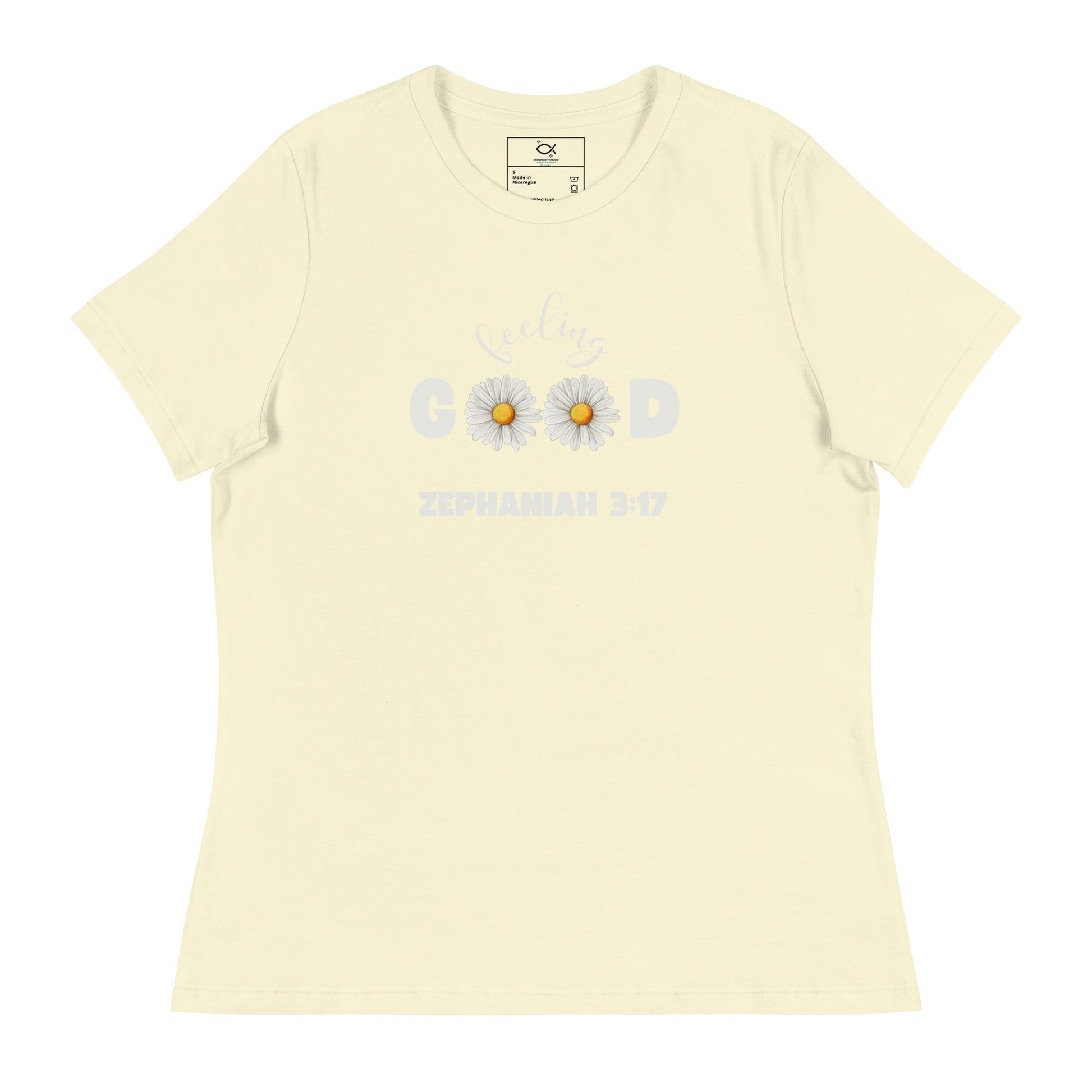 Feeling Good T-Shirt – Zephaniah 3:17 Daisy Faith Design | t-shirts – GodSpeed Threads