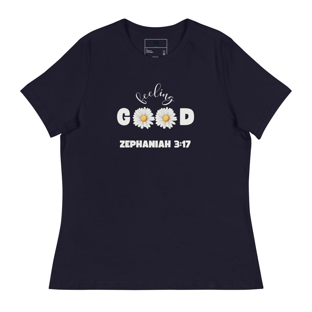 Feeling Good T-Shirt – Zephaniah 3:17 Daisy Faith Design | t-shirts – GodSpeed Threads