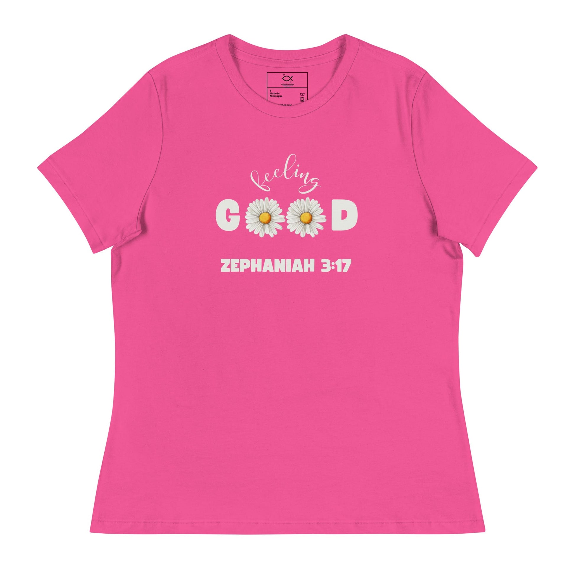 Feeling Good T-Shirt – Zephaniah 3:17 Daisy Faith Design | t-shirts – GodSpeed Threads