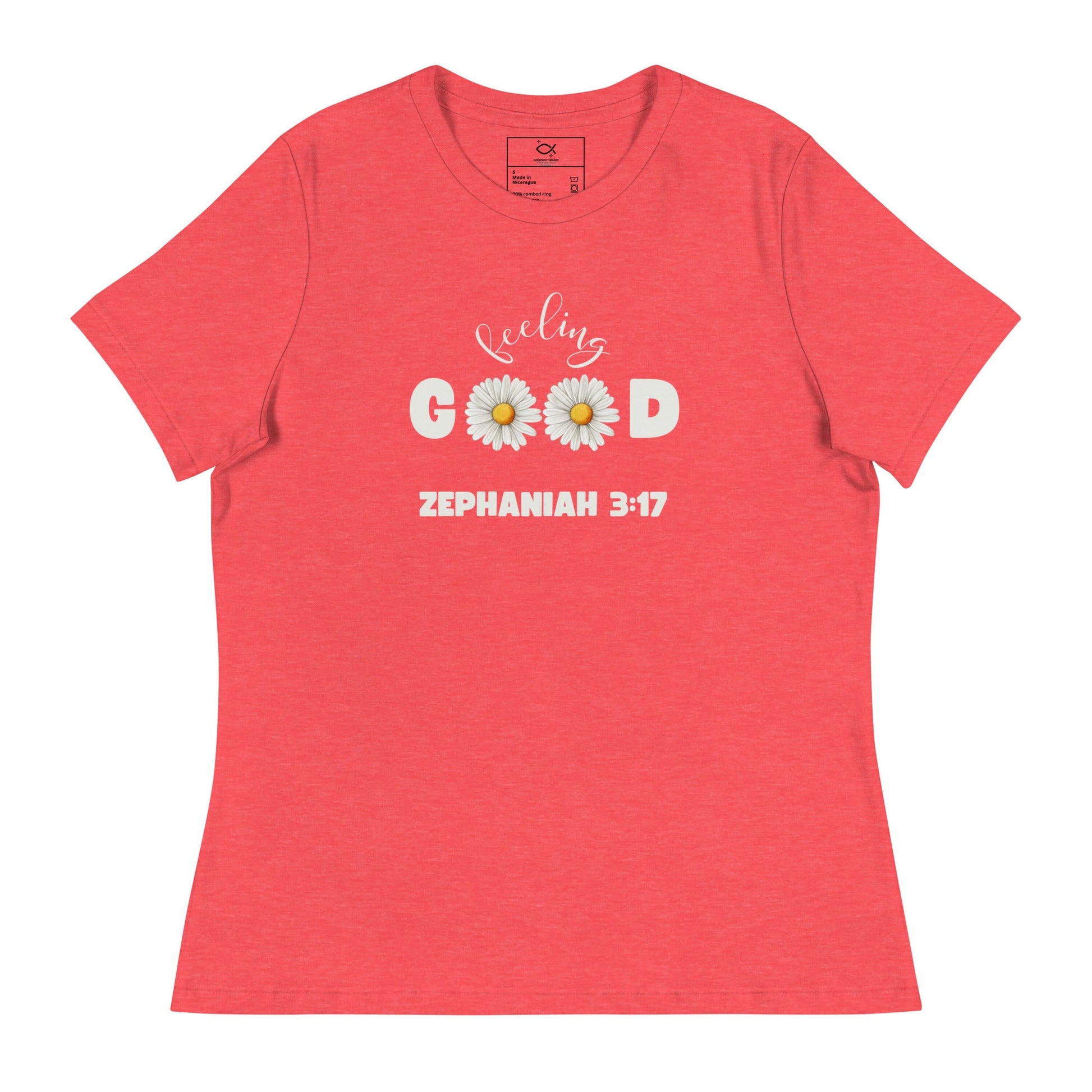 Feeling Good T-Shirt – Zephaniah 3:17 Daisy Faith Design | t-shirts – GodSpeed Threads