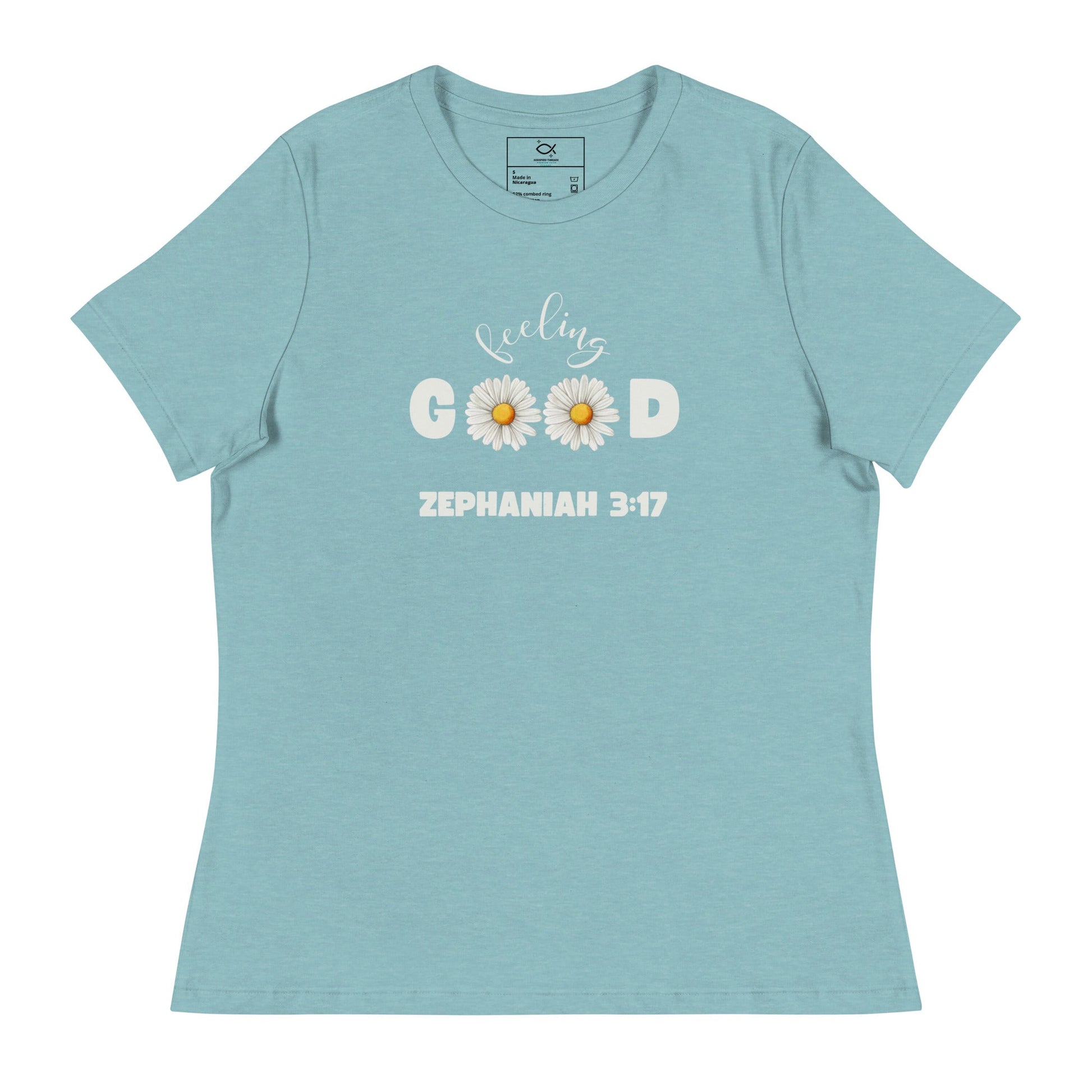 Feeling Good T-Shirt – Zephaniah 3:17 Daisy Faith Design | t-shirts – GodSpeed Threads