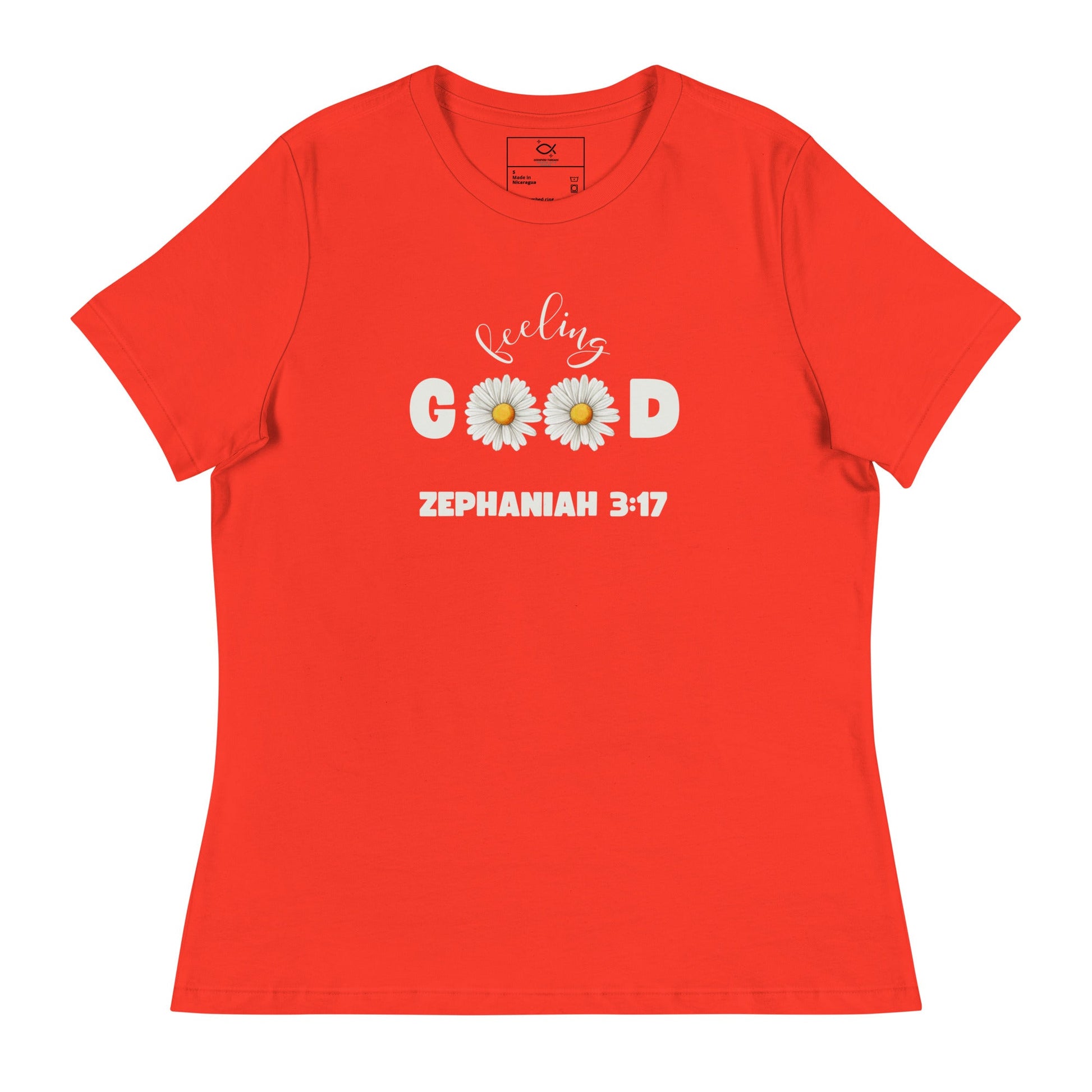 Feeling Good T-Shirt – Zephaniah 3:17 Daisy Faith Design | t-shirts – GodSpeed Threads