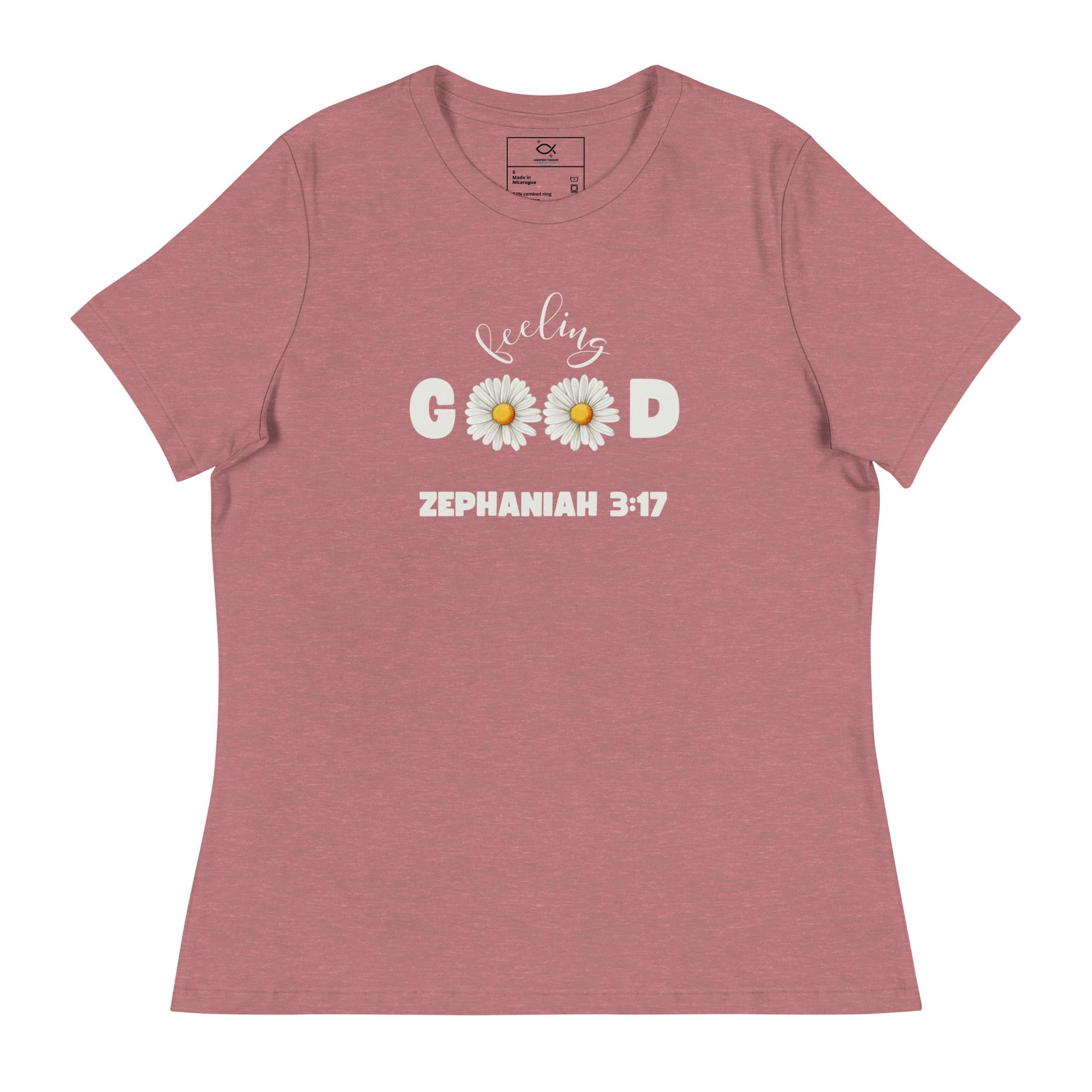 Feeling Good T-Shirt – Zephaniah 3:17 Daisy Faith Design | t-shirts – GodSpeed Threads