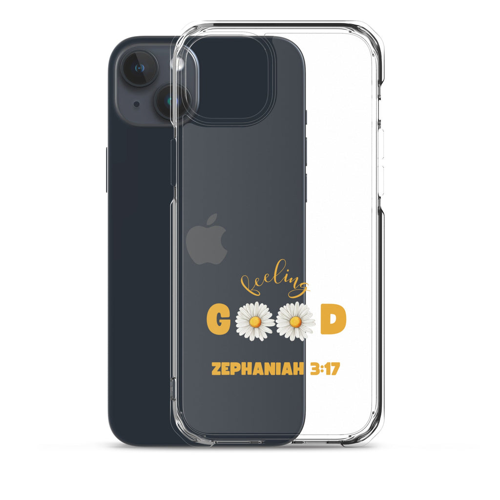 Feeling Good – Zephaniah 3:17 – Clear Case for iPhone | Phone Case – GodSpeed Threads