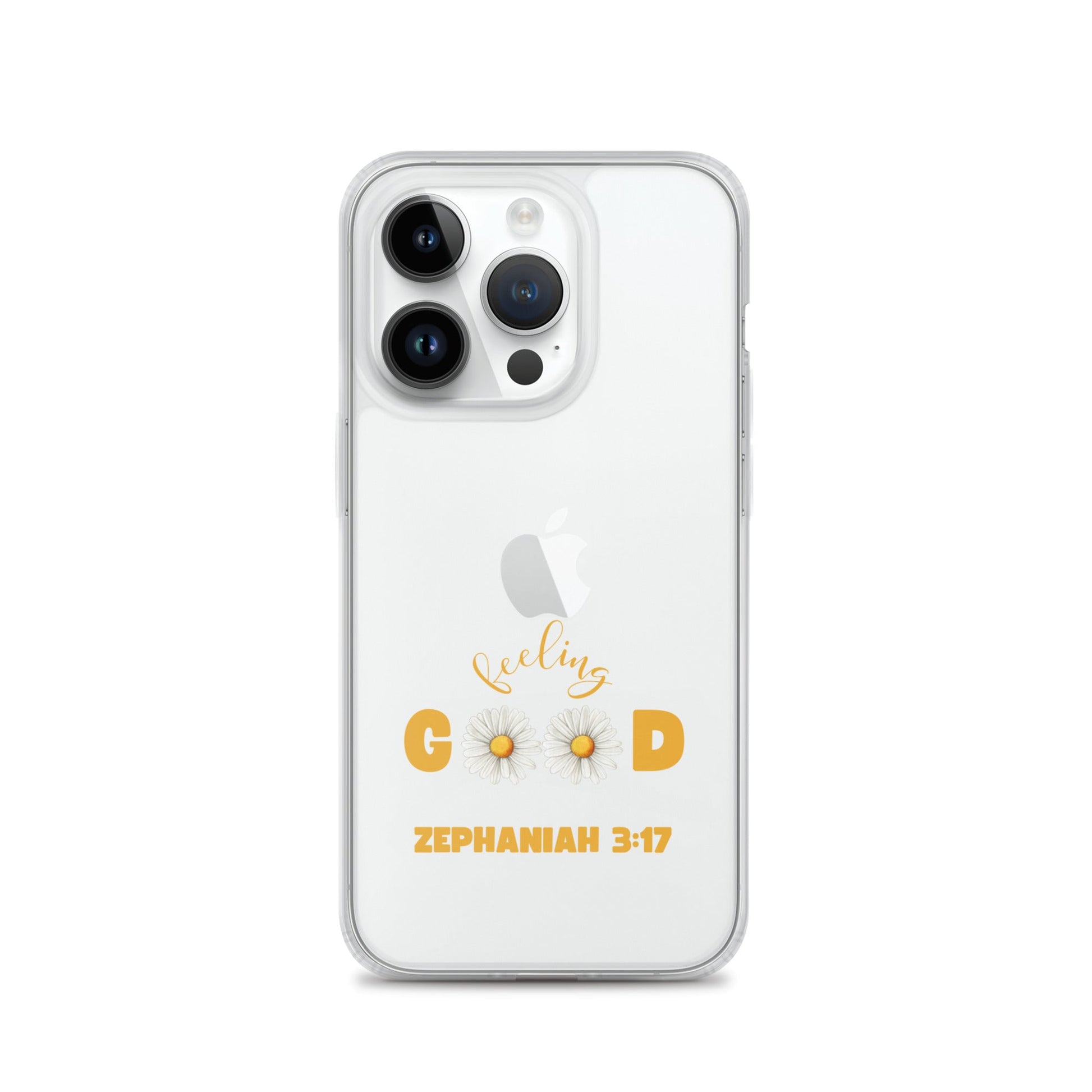 Feeling Good – Zephaniah 3:17 – Clear Case for iPhone | Phone Case – GodSpeed Threads