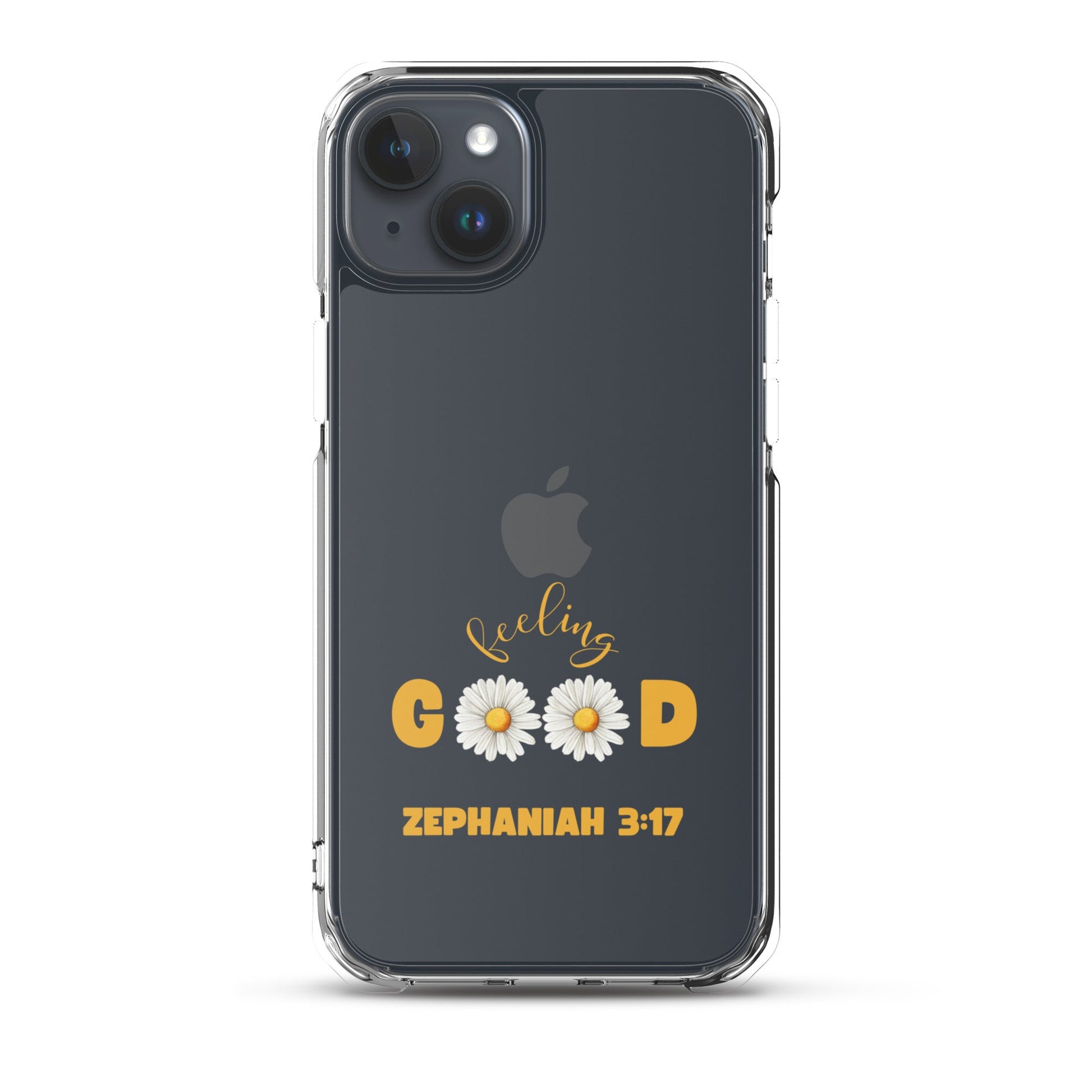 Feeling Good – Zephaniah 3:17 – Clear Case for iPhone | Phone Case – GodSpeed Threads