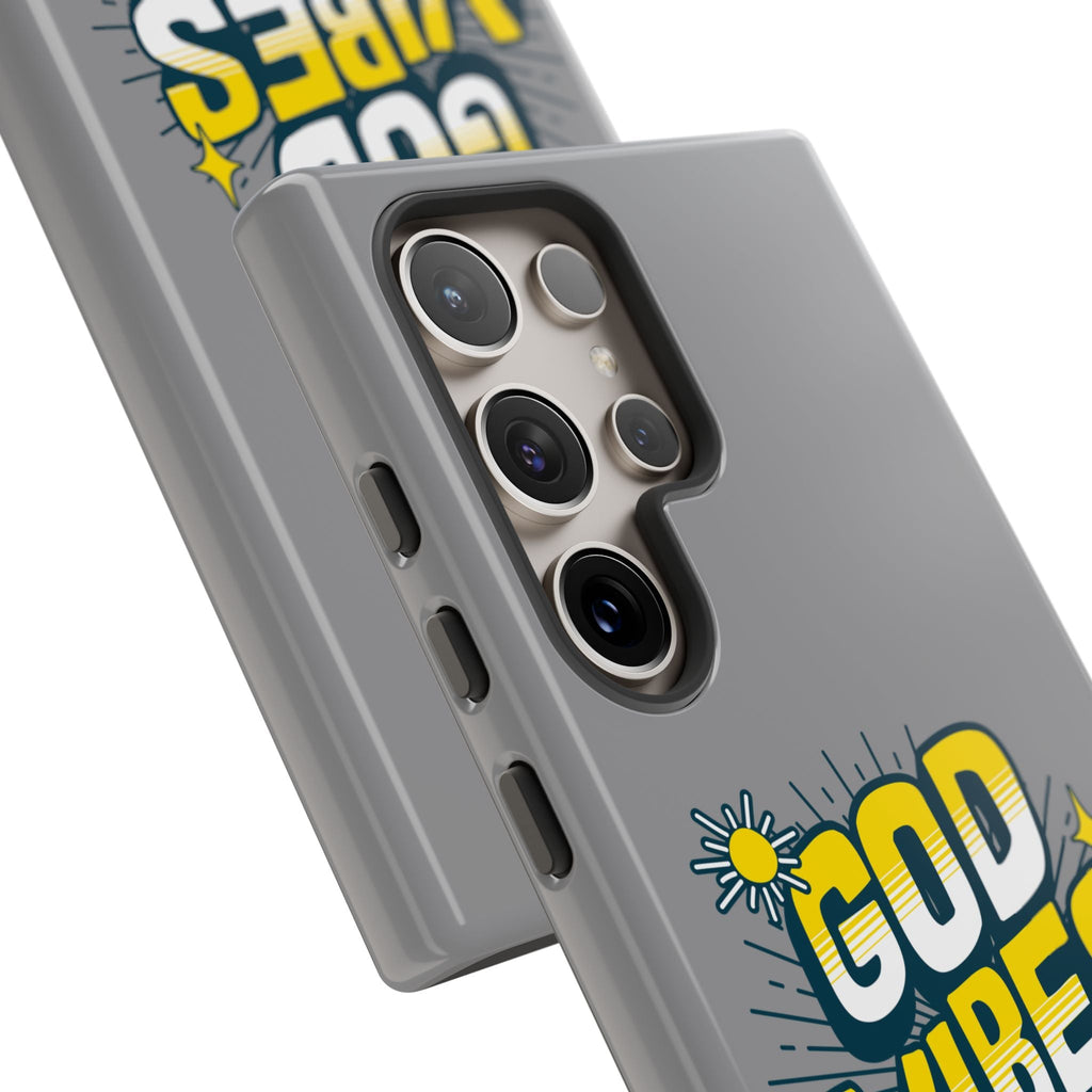 God Vibes Only Phone Case - Inspirational Tough Case, Positive Message Cover, Gift for Faith, Spirituality, Encouragement | Phone Case – GodSpeed Threads
