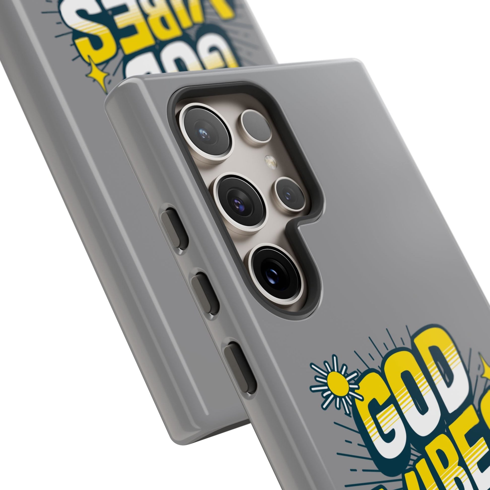 God Vibes Only Phone Case - Inspirational Tough Case, Positive Message Cover, Gift for Faith, Spirituality, Encouragement | Phone Case – GodSpeed Threads