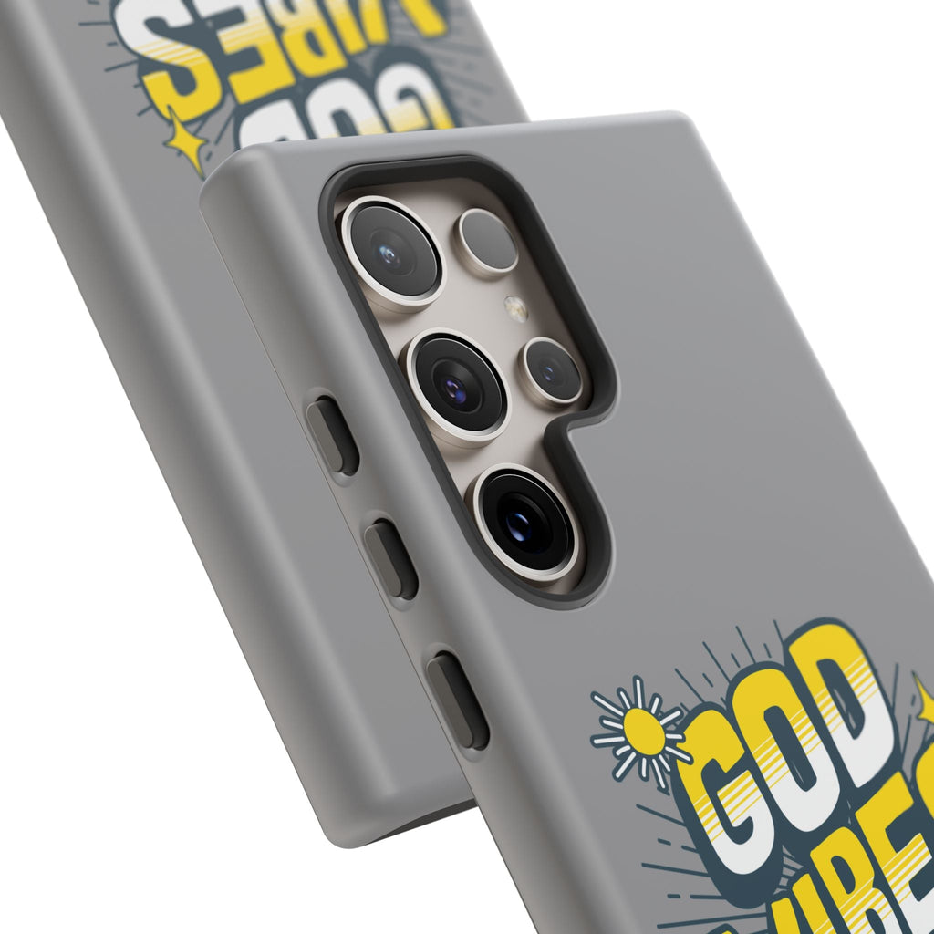 God Vibes Only Phone Case - Inspirational Tough Case, Positive Message Cover, Gift for Faith, Spirituality, Encouragement | Phone Case – GodSpeed Threads