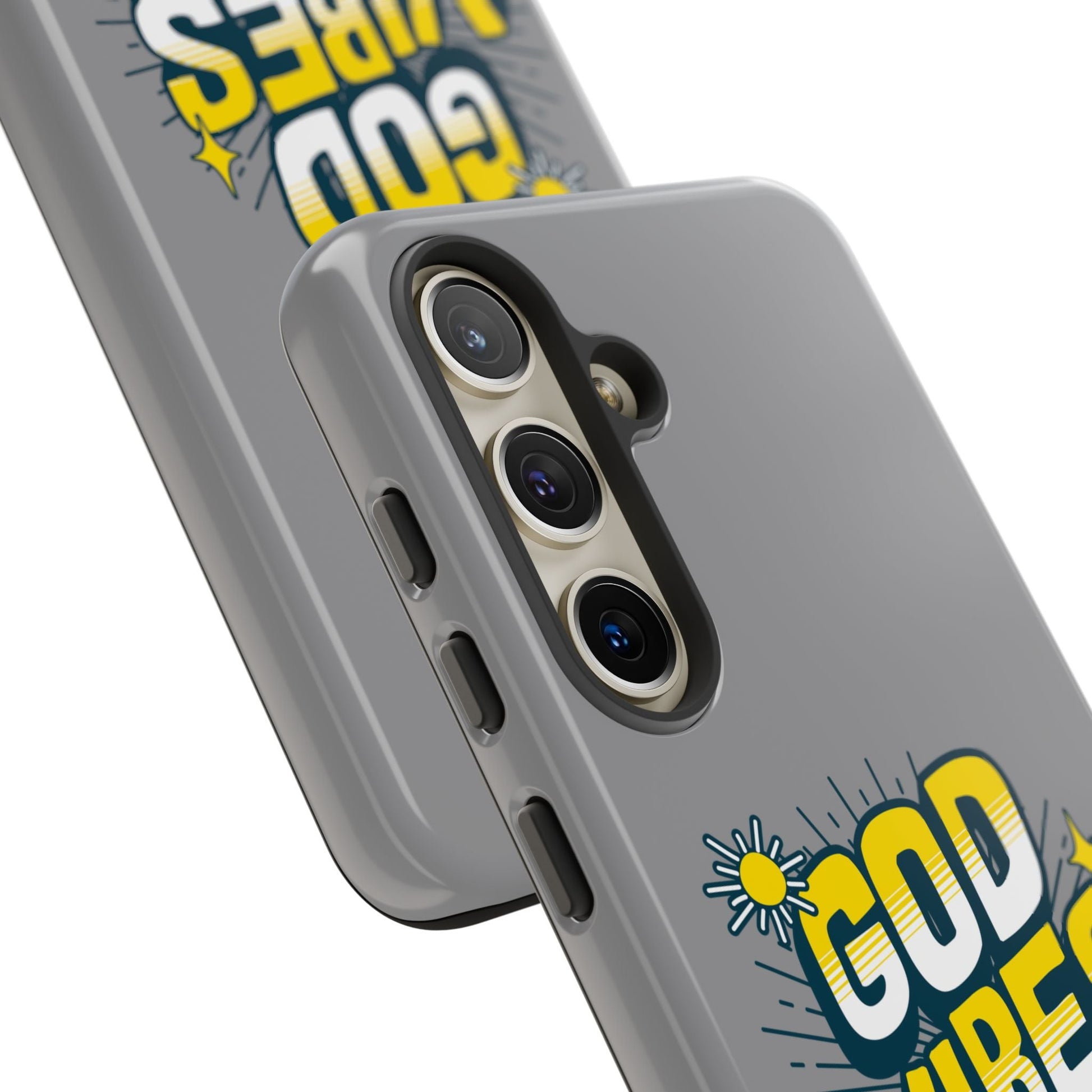 God Vibes Only Phone Case - Inspirational Tough Case, Positive Message Cover, Gift for Faith, Spirituality, Encouragement | Phone Case – GodSpeed Threads