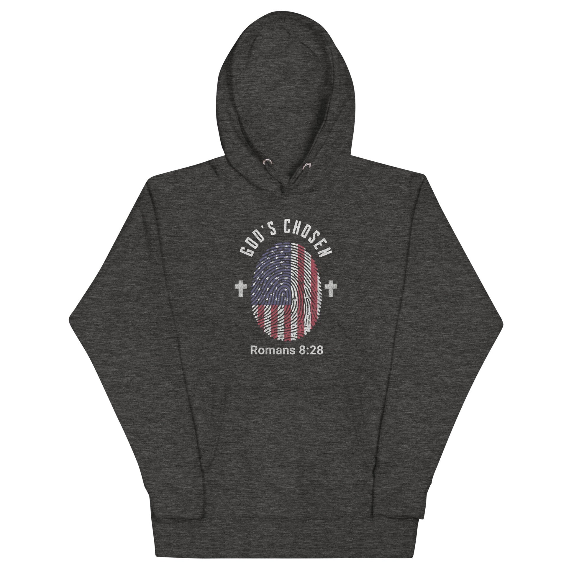 ✝️ God’s Chosen Romans 8:28 Hoodie – Faith & Strength in Every Step | Hoodies – GodSpeed Threads