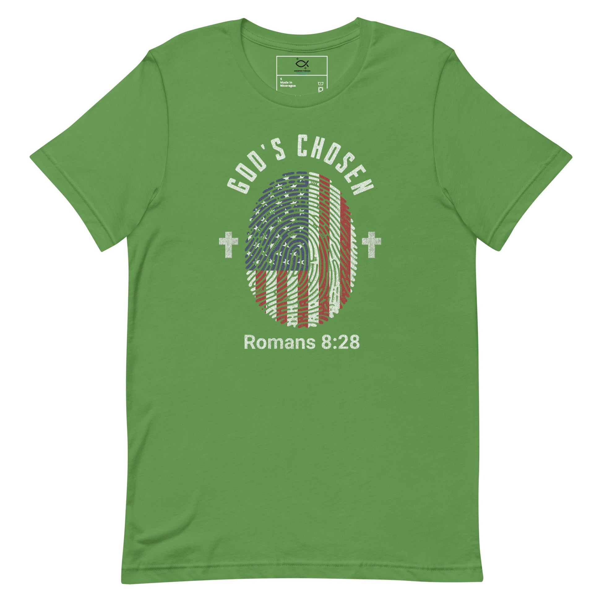 God’s Chosen T-Shirt – Romans 8:28 Patriotic Christian Apparel | T-Shirt – GodSpeed Threads