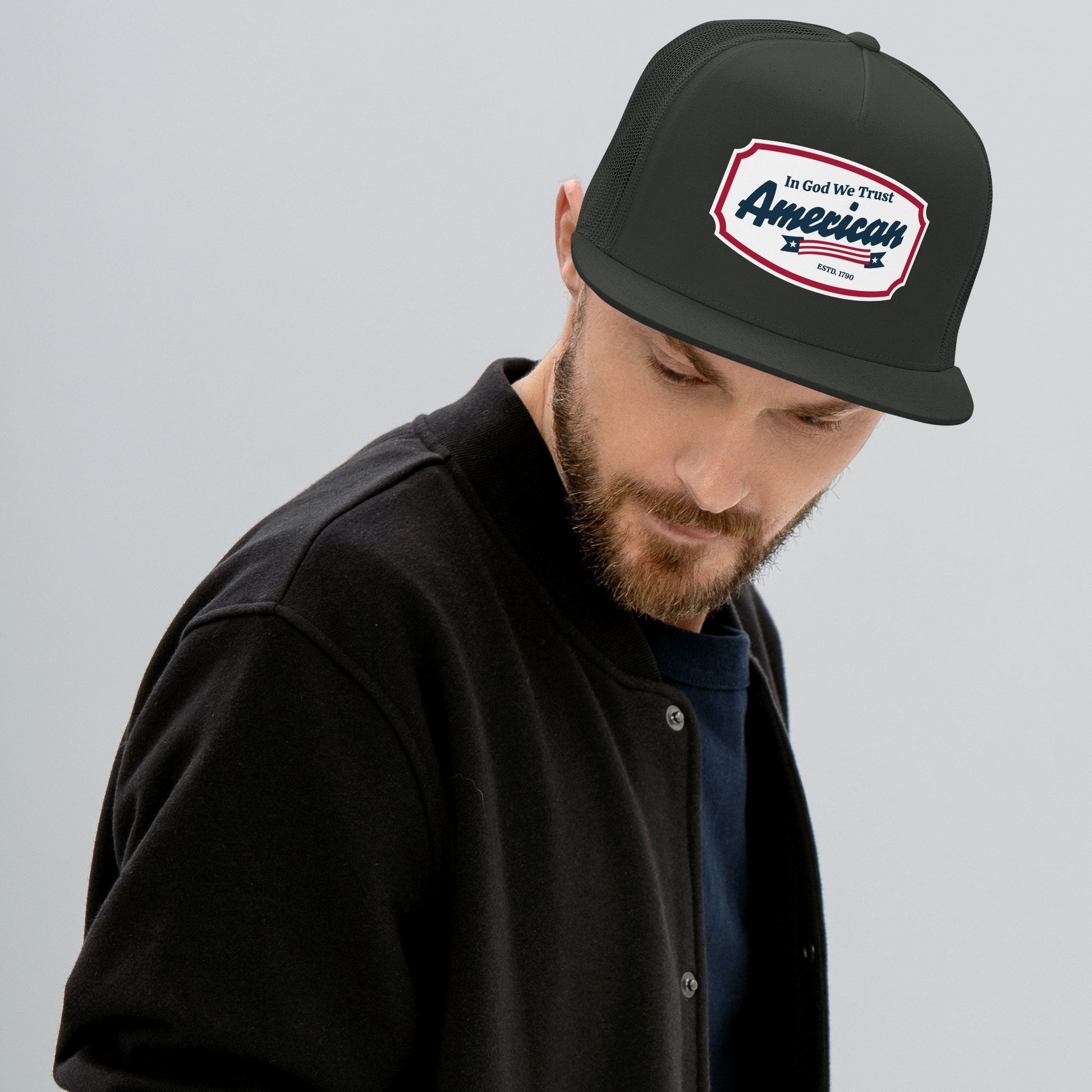 ?? In God We Trust – American Trucker Snapback Hat | Hats – GodSpeed Threads