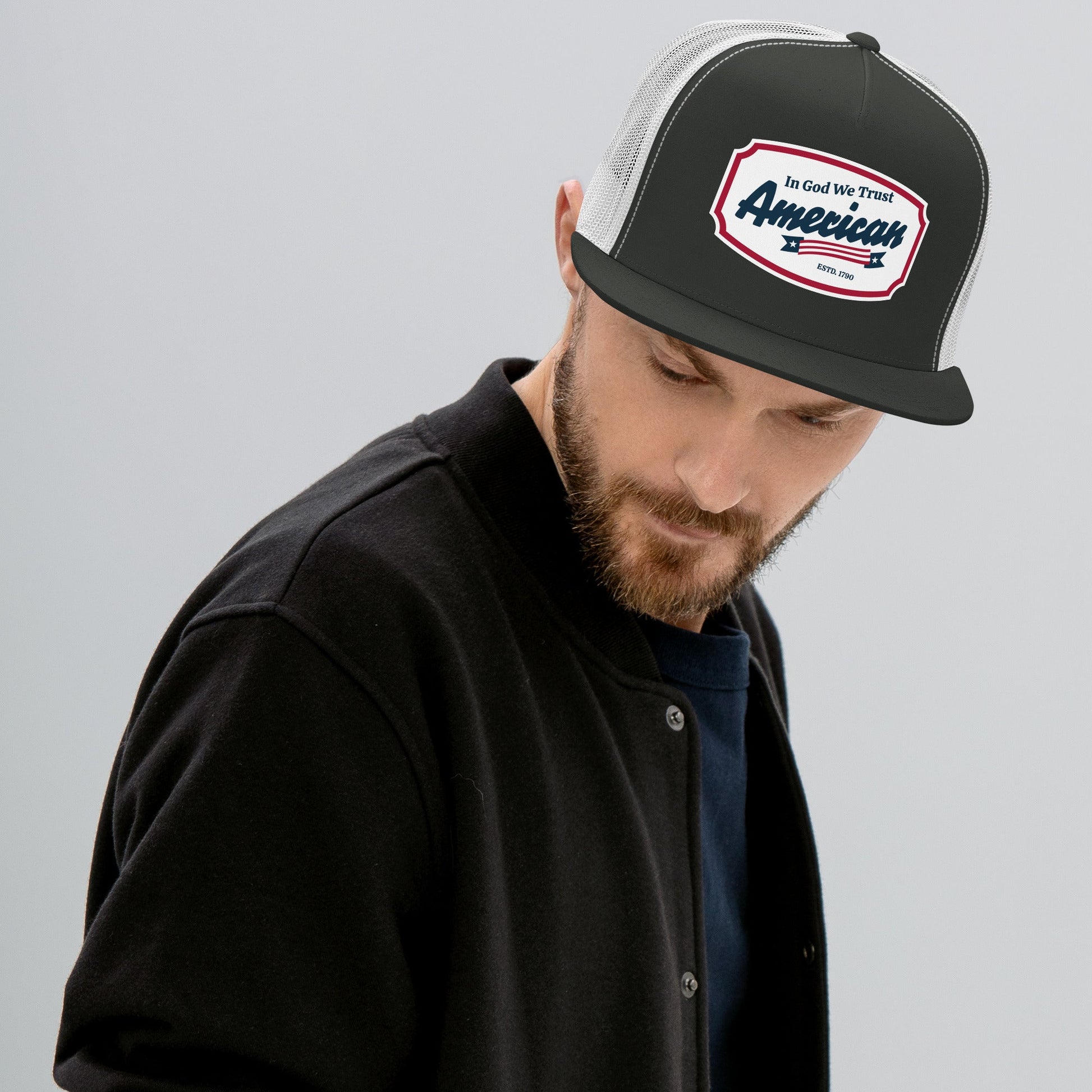 ?? In God We Trust – American Trucker Snapback Hat | Hats – GodSpeed Threads
