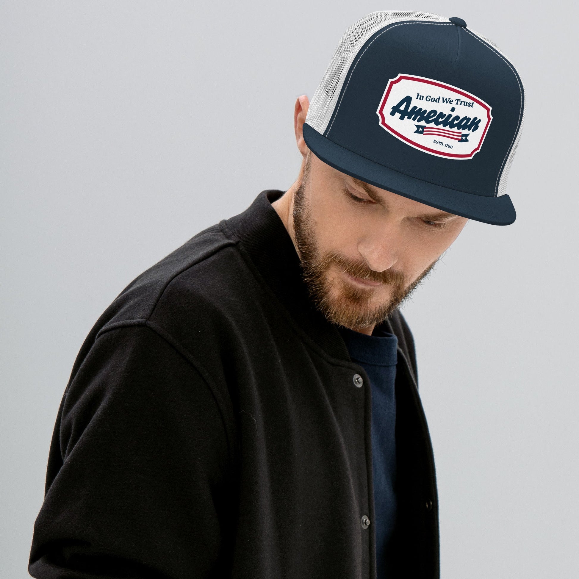 ?? In God We Trust – American Trucker Snapback Hat | Hats – GodSpeed Threads