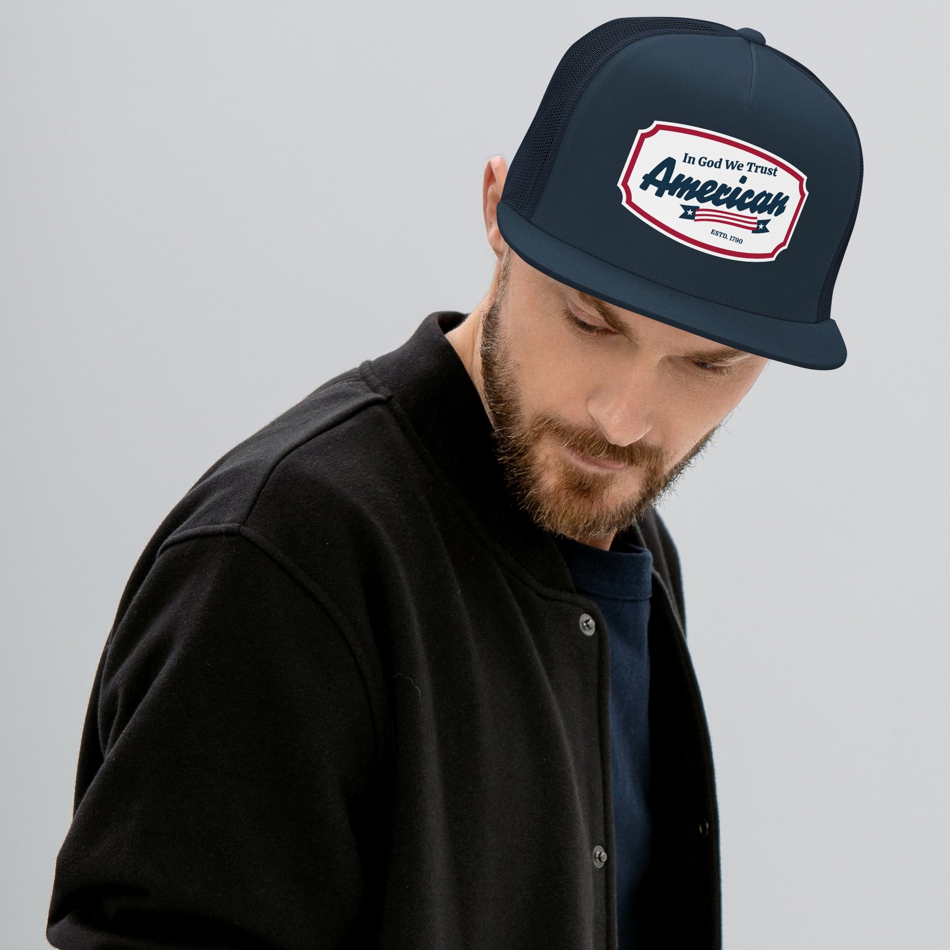 ?? In God We Trust – American Trucker Snapback Hat | Hats – GodSpeed Threads