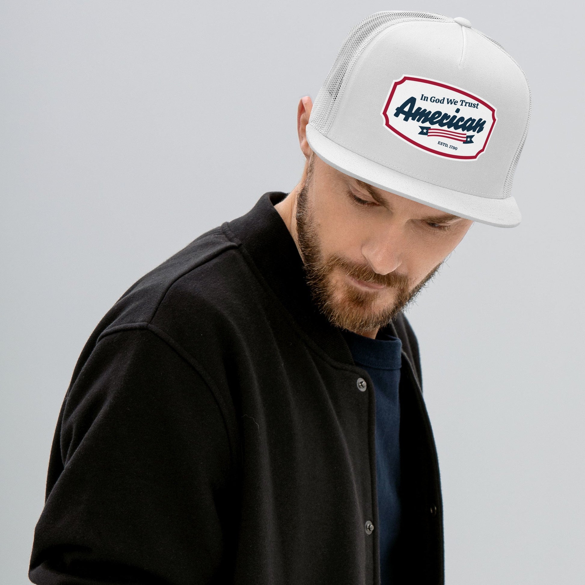 ?? In God We Trust – American Trucker Snapback Hat | Hats – GodSpeed Threads