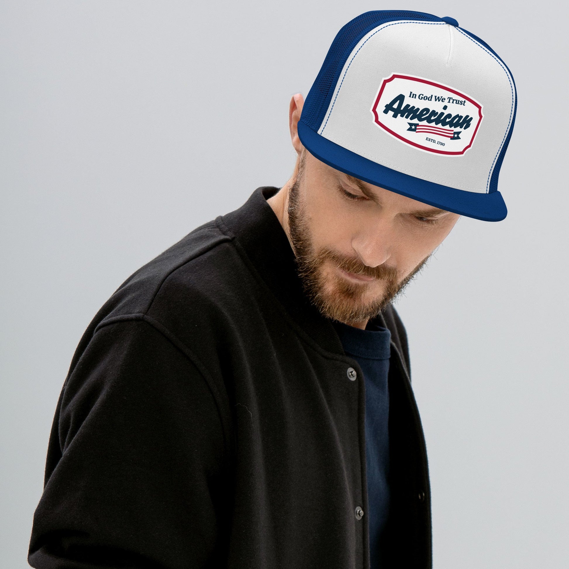 ?? In God We Trust – American Trucker Snapback Hat | Hats – GodSpeed Threads
