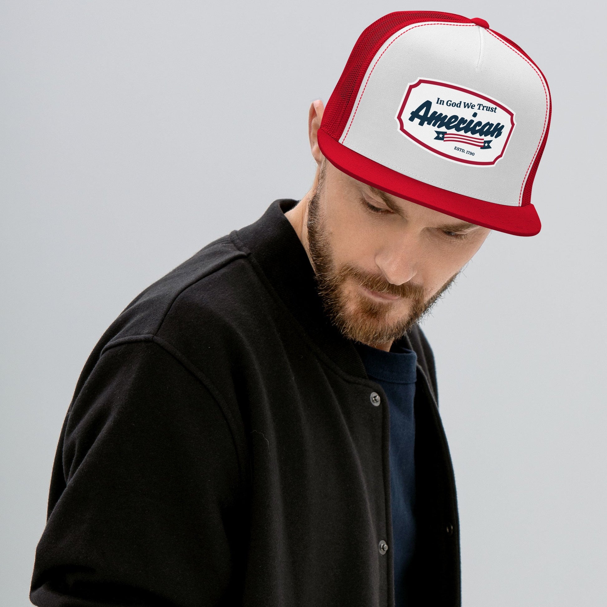 ?? In God We Trust – American Trucker Snapback Hat | Hats – GodSpeed Threads