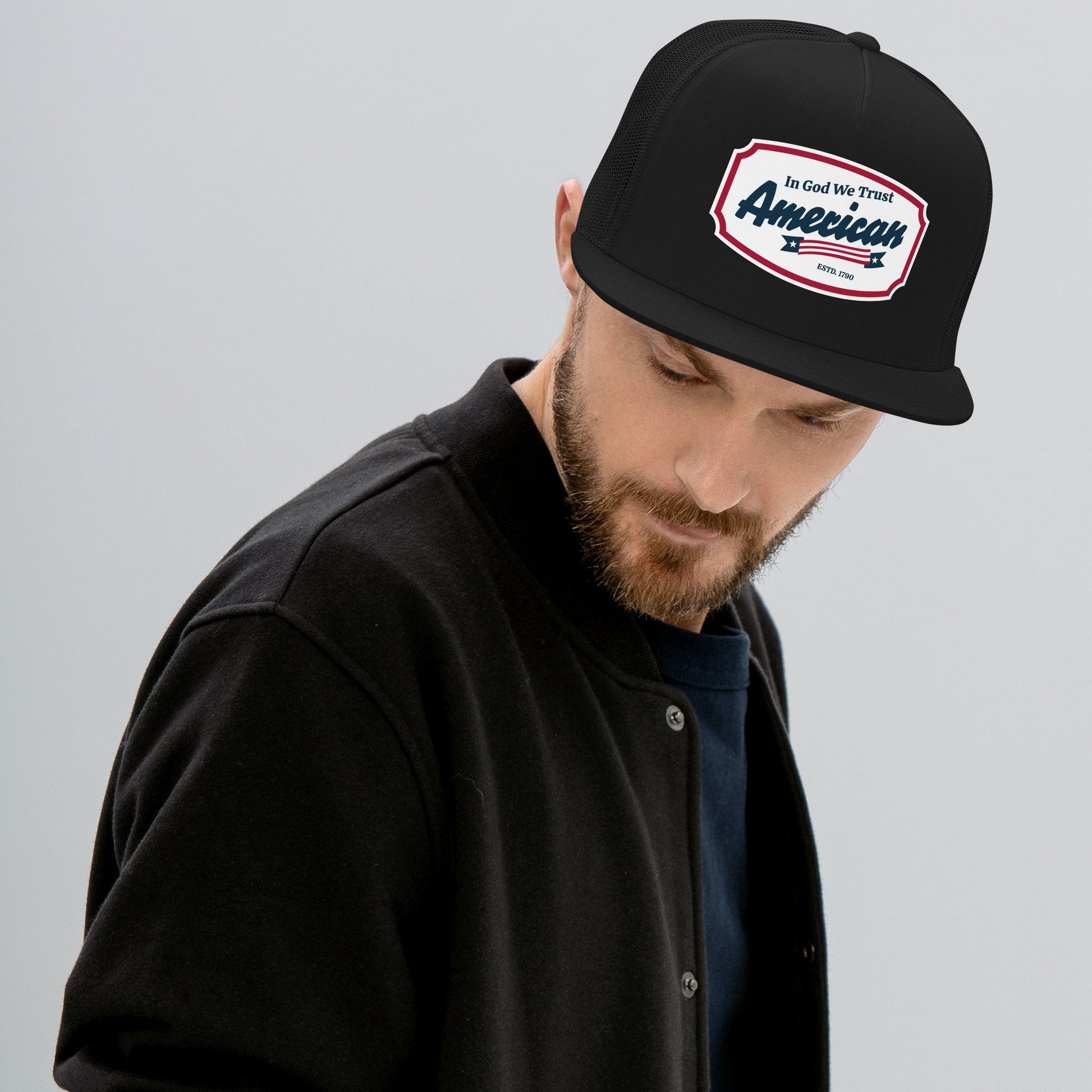 ?? In God We Trust – American Trucker Snapback Hat | Hats – GodSpeed Threads