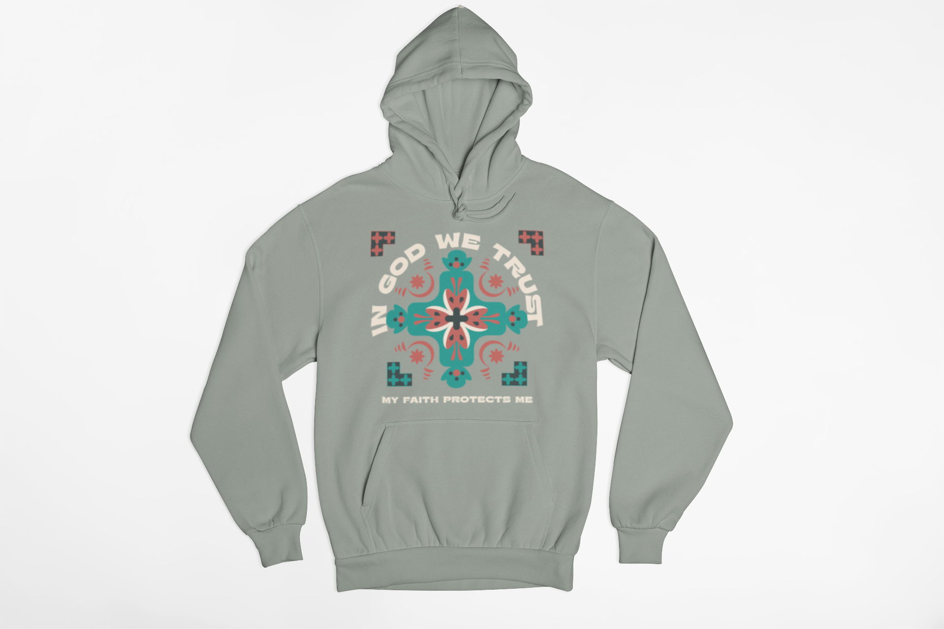 ✝️ In God We Trust Hoodie – Faith Protects Me | Hoodie – GodSpeed Threads